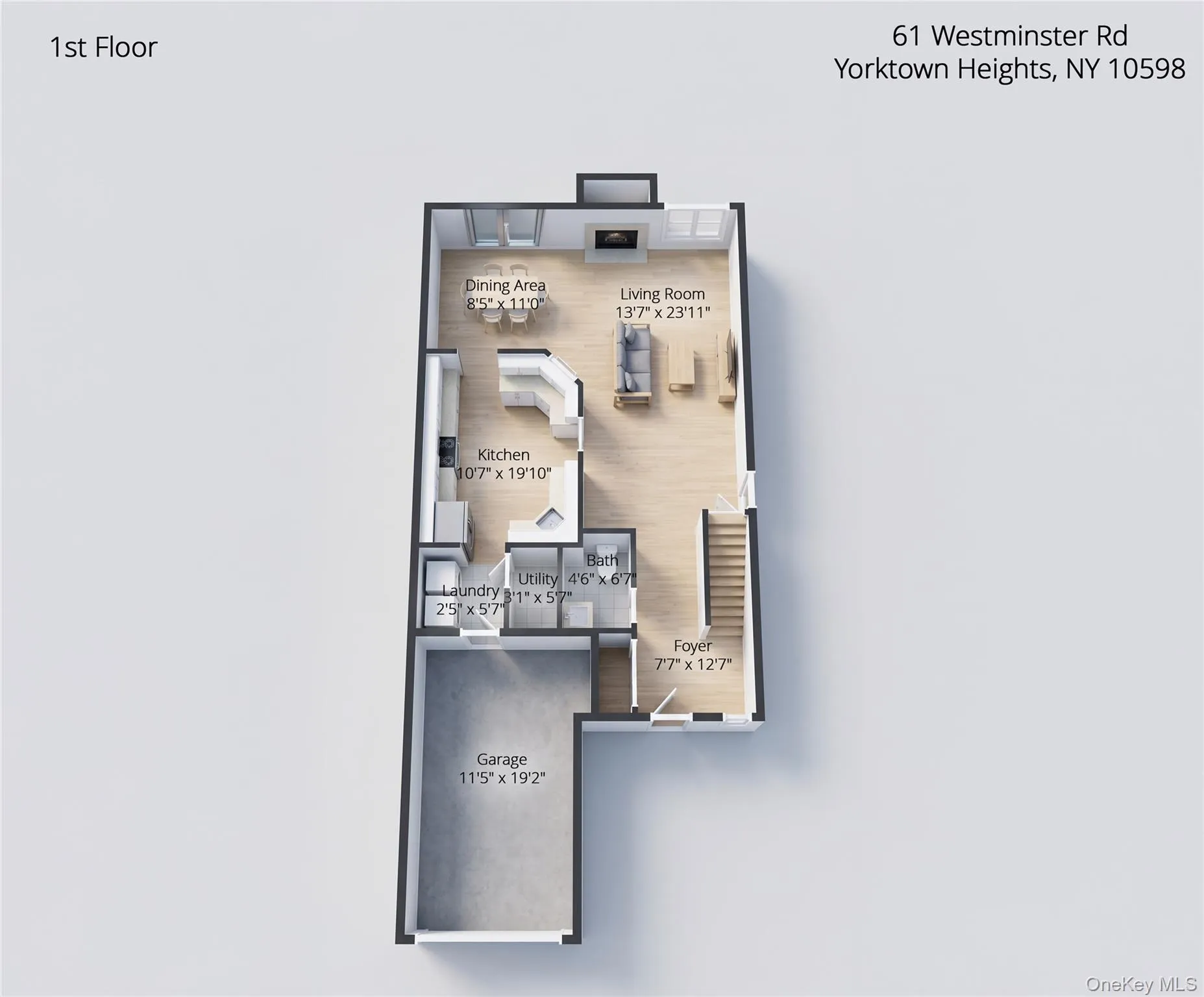 3D Floor Plan of Main Level 3D Floor Plan of Main Level