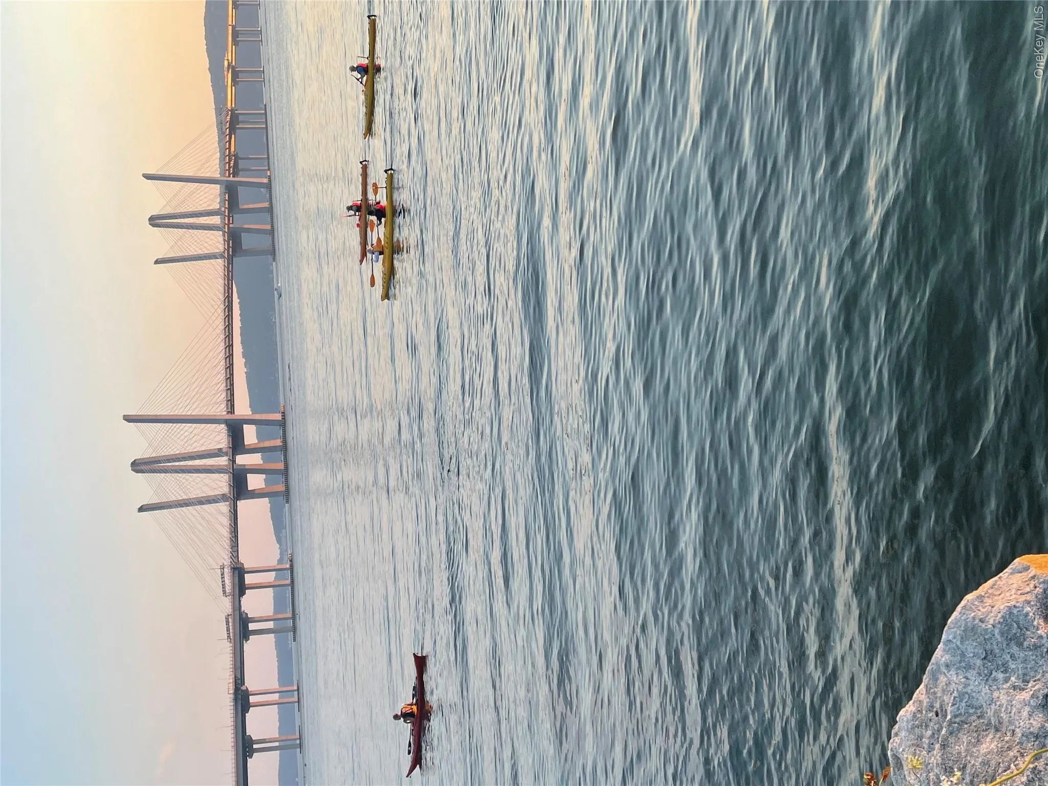 Spectacular Hudson River Views showcasing the bridge and the vibrant waterfront lifestyle, complete with kayakers on the water. Spectacular Hudson River Views showcasing the bridge and the vibrant waterfront lifestyle, complete with kayakers on the water.