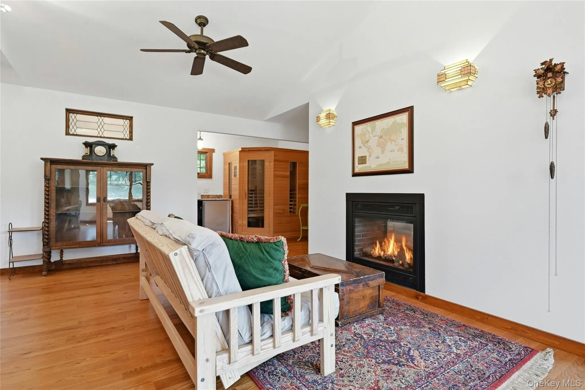 Second floor sitting room/office area with gas fireplace Second floor sitting room/office area with gas fireplace