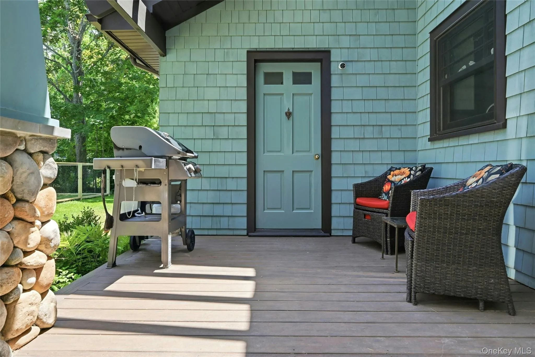 `back porch off den `back porch off den