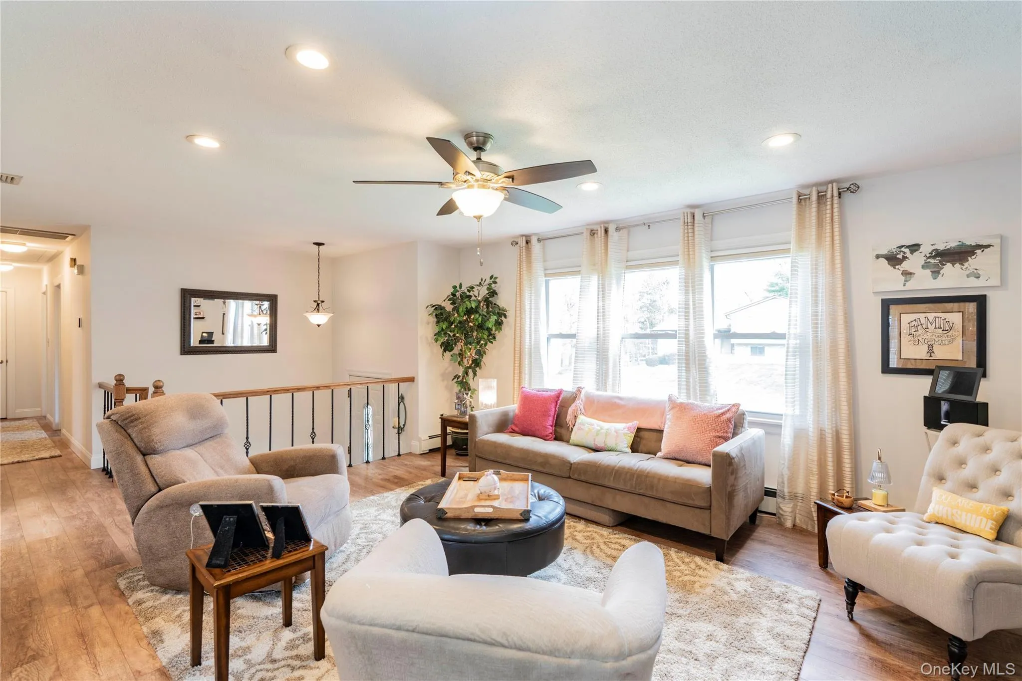 Living area with abundant natural lightwith big picture window Living area with abundant natural lightwith big picture window