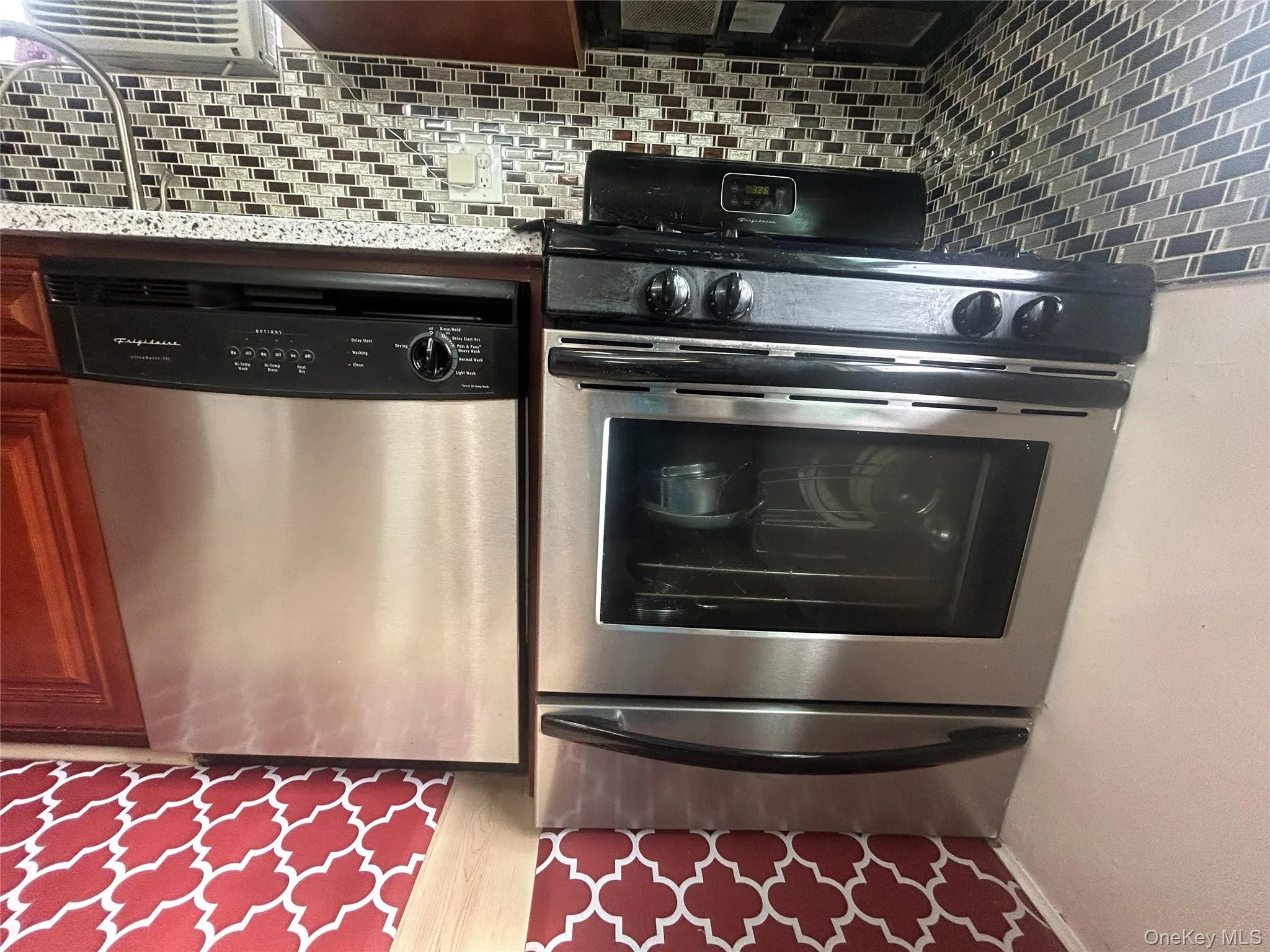 Stainless steel appliances. Stainless steel appliances.