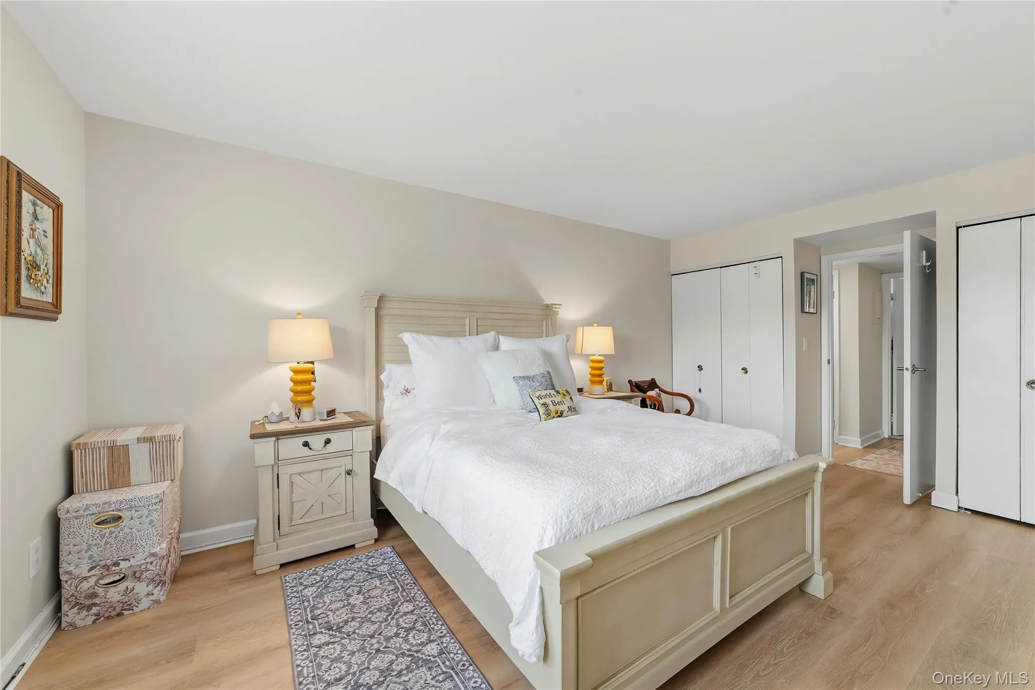 Double closets with double doors for so much room for all your belongings. Double closets with double doors for so much room for all your belongings.
