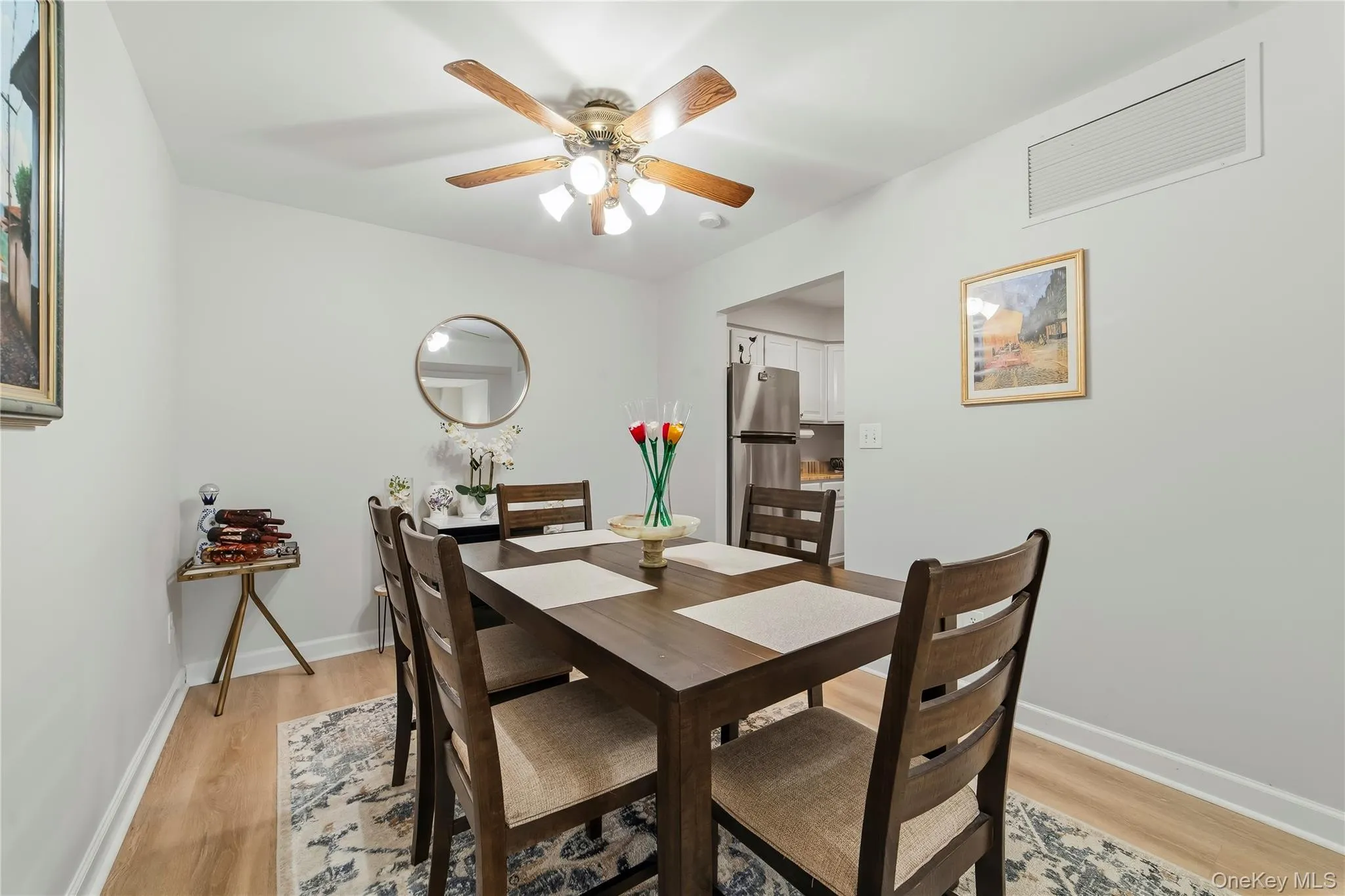 The Dining room with ease of access to the kitchen for everyday dining or entertaining. The Dining room with ease of access to the kitchen for everyday dining or entertaining.