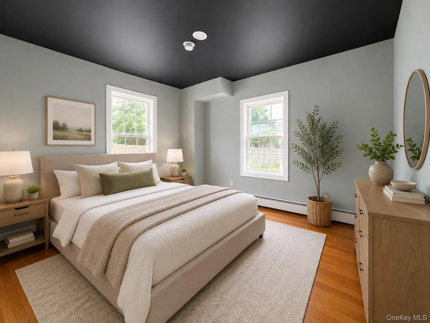 1 of the 5 bedrooms. Located on the main level. This is digitally enhanced to show how it would look with furniture. 1 of the 5 bedrooms. Located on the main level. This is digitally enhanced to show how it would look with furniture.