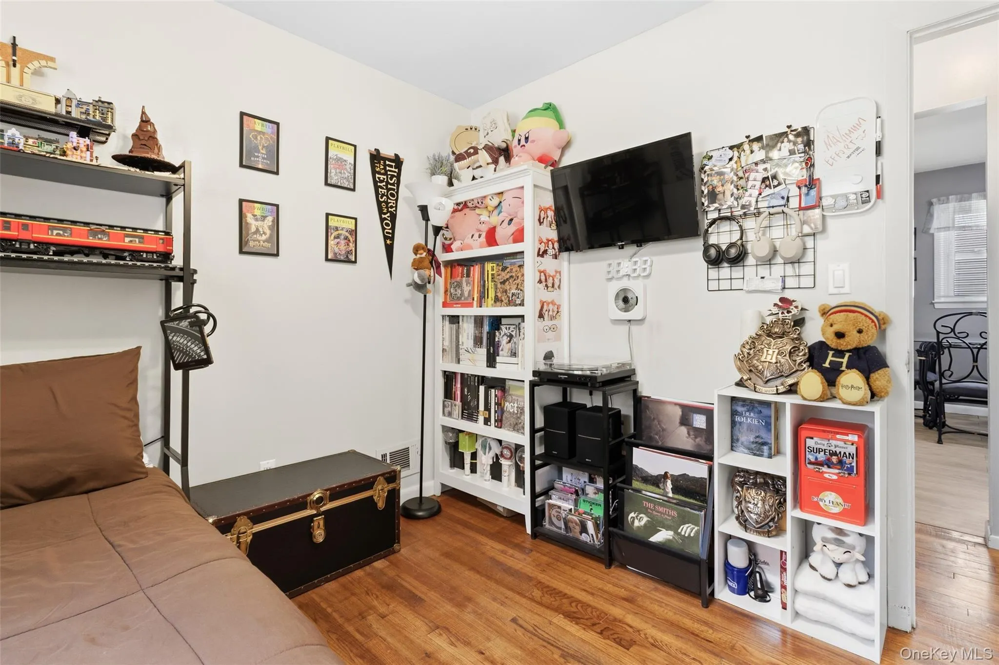 Another view of bedroom w nice hardwood floors Another view of bedroom w nice hardwood floors