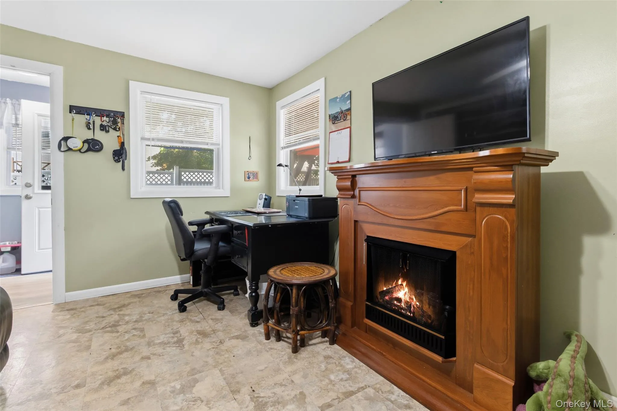 Warm and inviting office off back door entry Warm and inviting office off back door entry