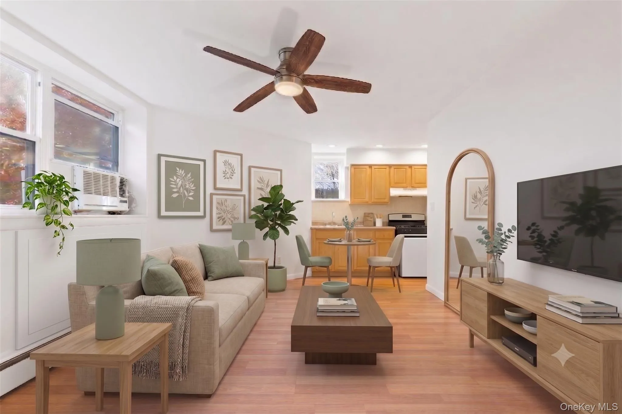 Virtually staged living room photo. Virtually staged living room photo.