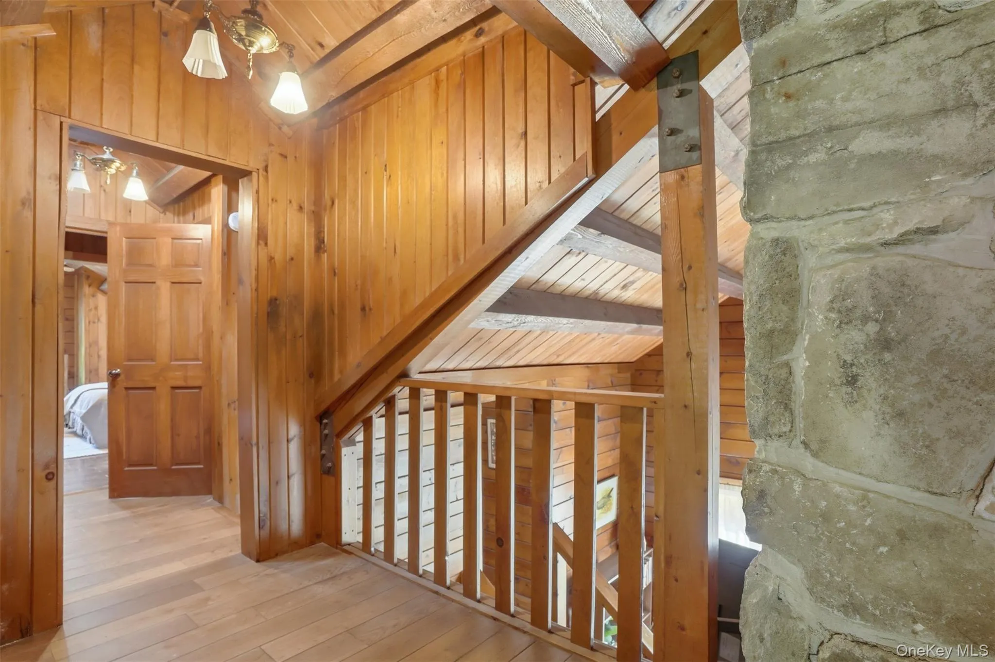 Head upstairs to two spacious bedrooms and a full bathroom Head upstairs to two spacious bedrooms and a full bathroom