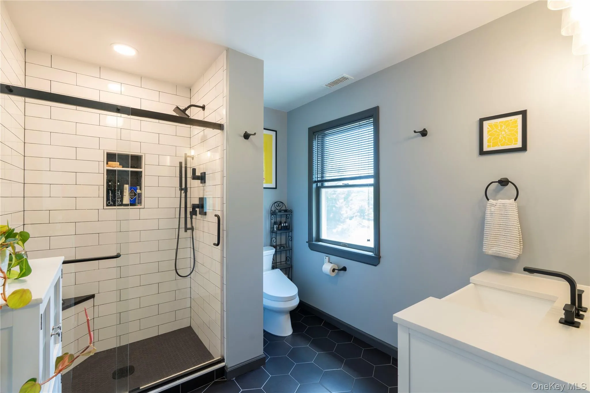 Inviting shower and accessories in the remodel Inviting shower and accessories in the remodel