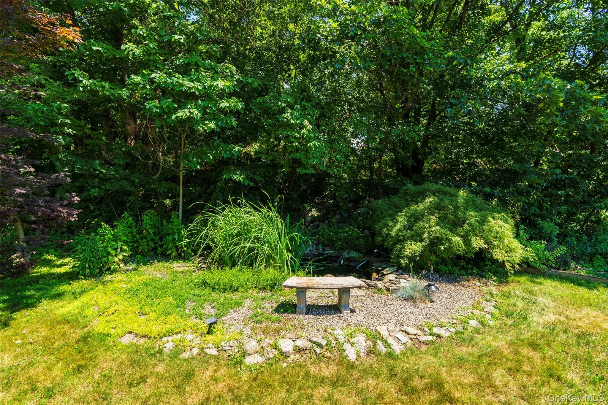 Serenity Garden with small pond Serenity Garden with small pond