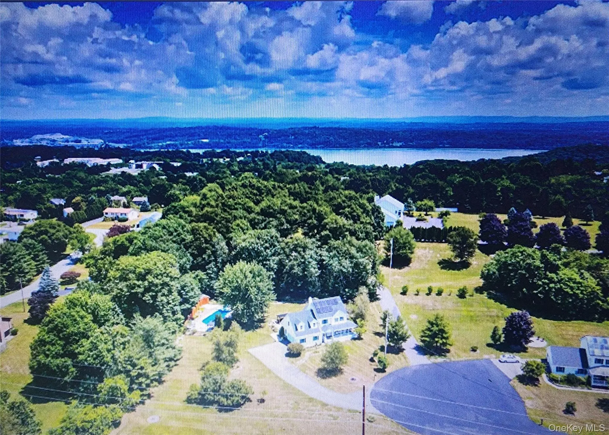 Drones Bird's Eye View of 24 Robyn with the Hudson River in the distance Drones Bird's Eye View of 24 Robyn with the Hudson River in the distance