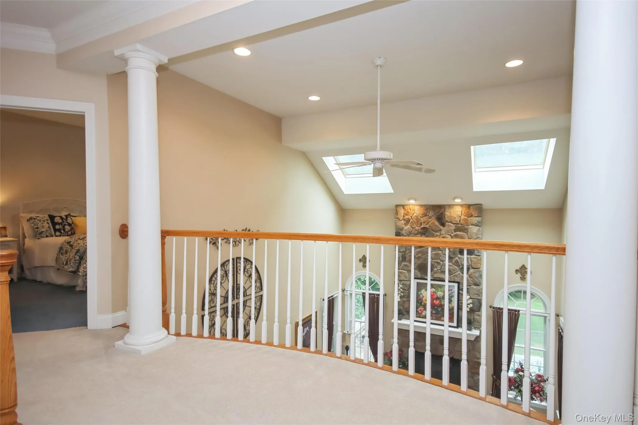 2nd floor balcony overlooking Family Room 2nd floor balcony overlooking Family Room