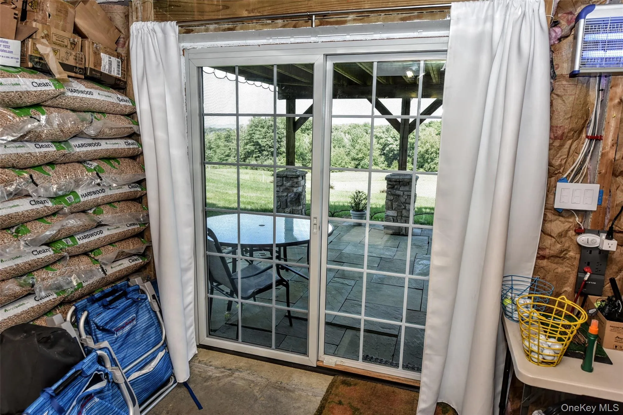 Walk out basement to patio Walk out basement to patio