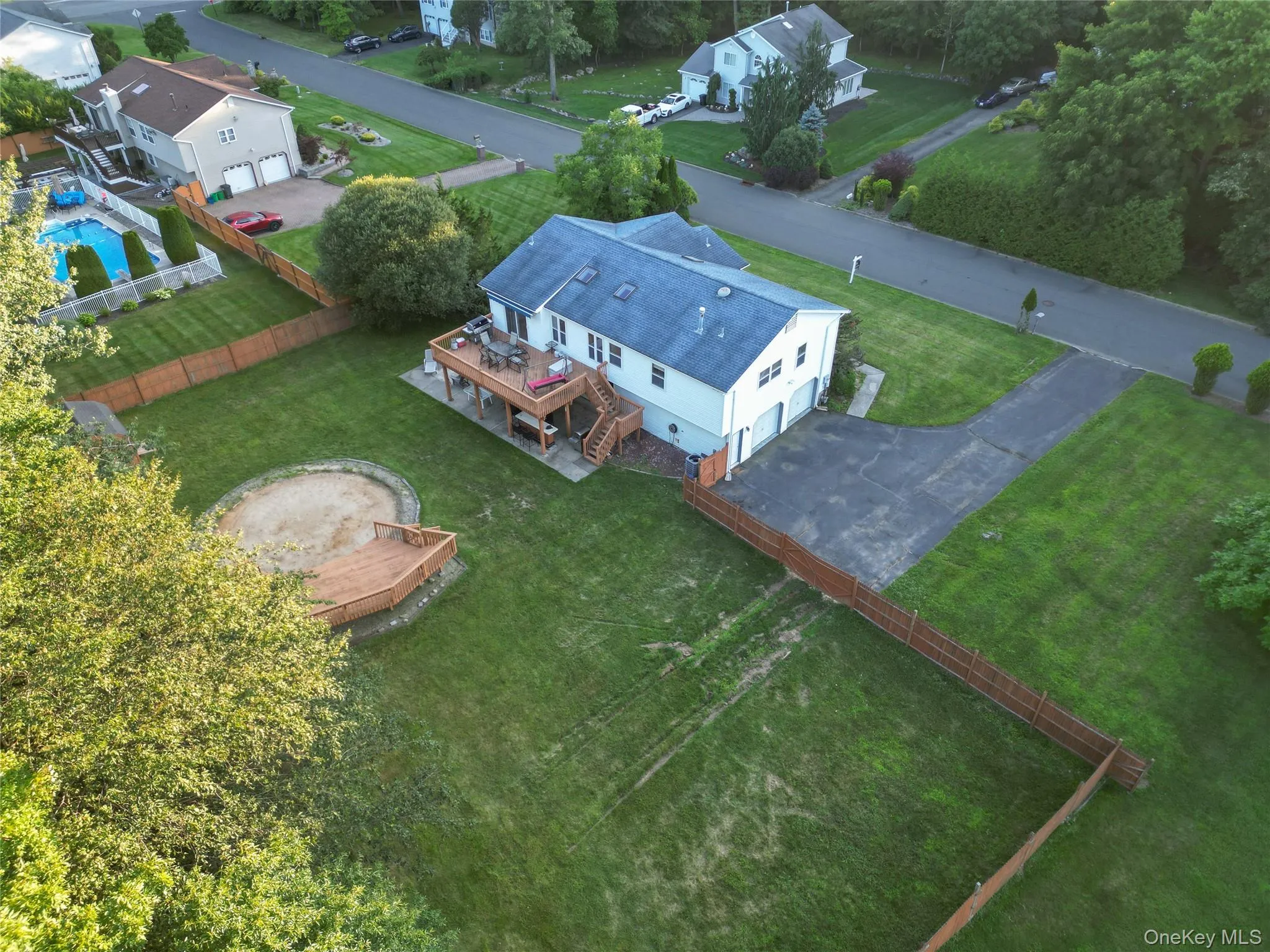 Arial view of backyard Arial view of backyard