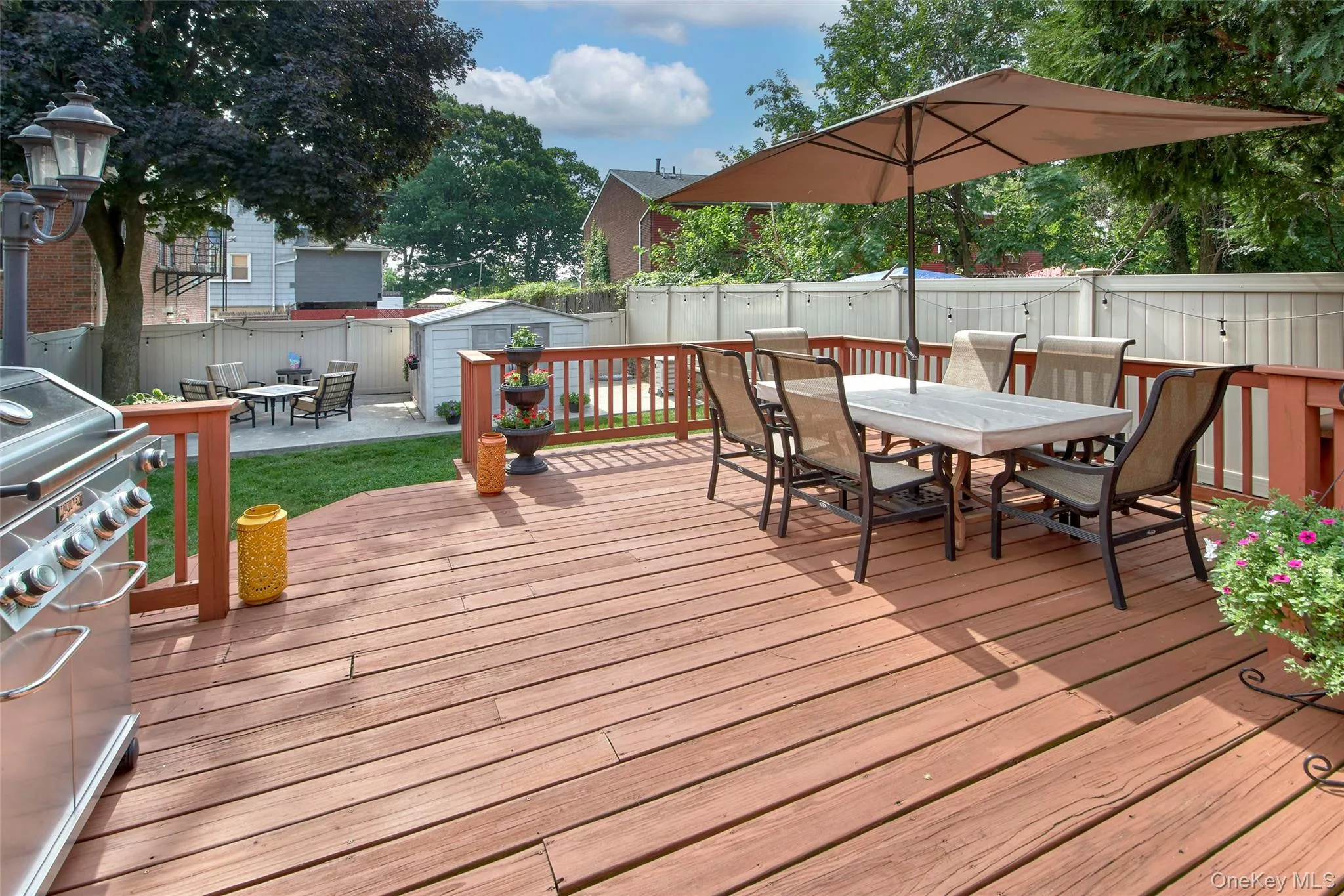 Large deck and patio Large deck and patio