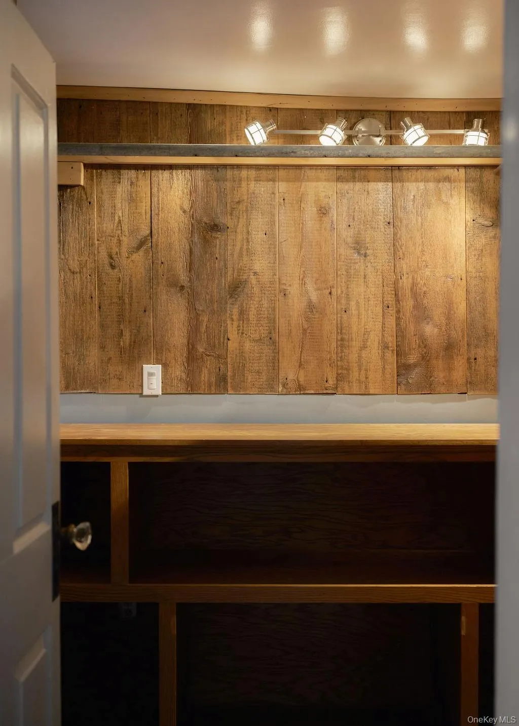 Substantial walk in hallway closet Substantial walk in hallway closet
