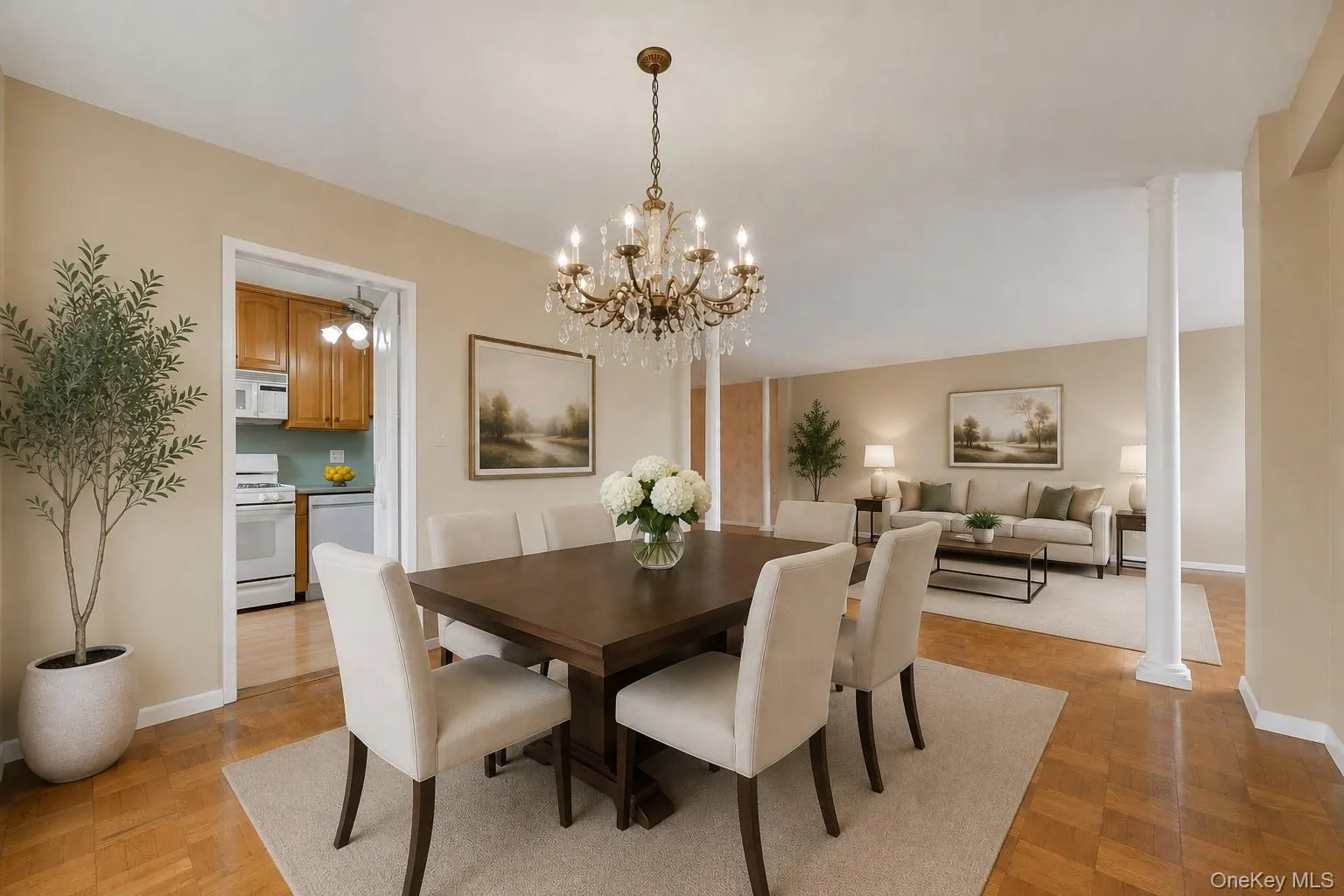 Formal dining room with ample space for entertaining and everyday gatherings. Virtually staged. Formal dining room with ample space for entertaining and everyday gatherings. Virtually staged.