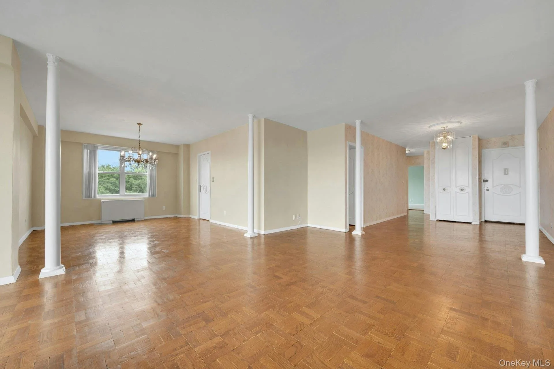 Dining room, living room, entrance foyer, and down the hall, are the two bedrooms. This corner unit has it all. Dining room, living room, entrance foyer, and down the hall, are the two bedrooms. This corner unit has it all.