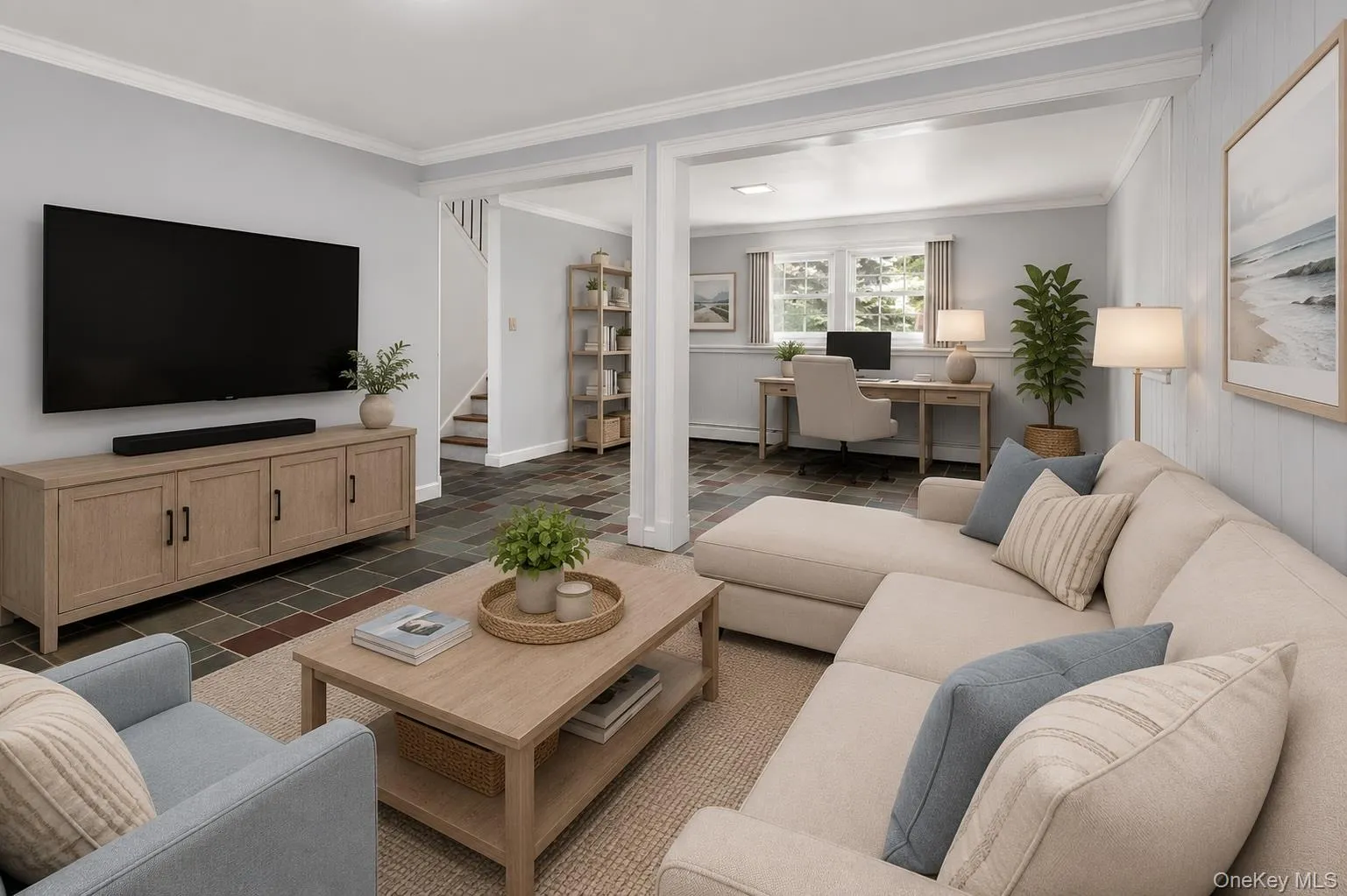 Virtually Staged - Family room/Home Office Virtually Staged - Family room/Home Office