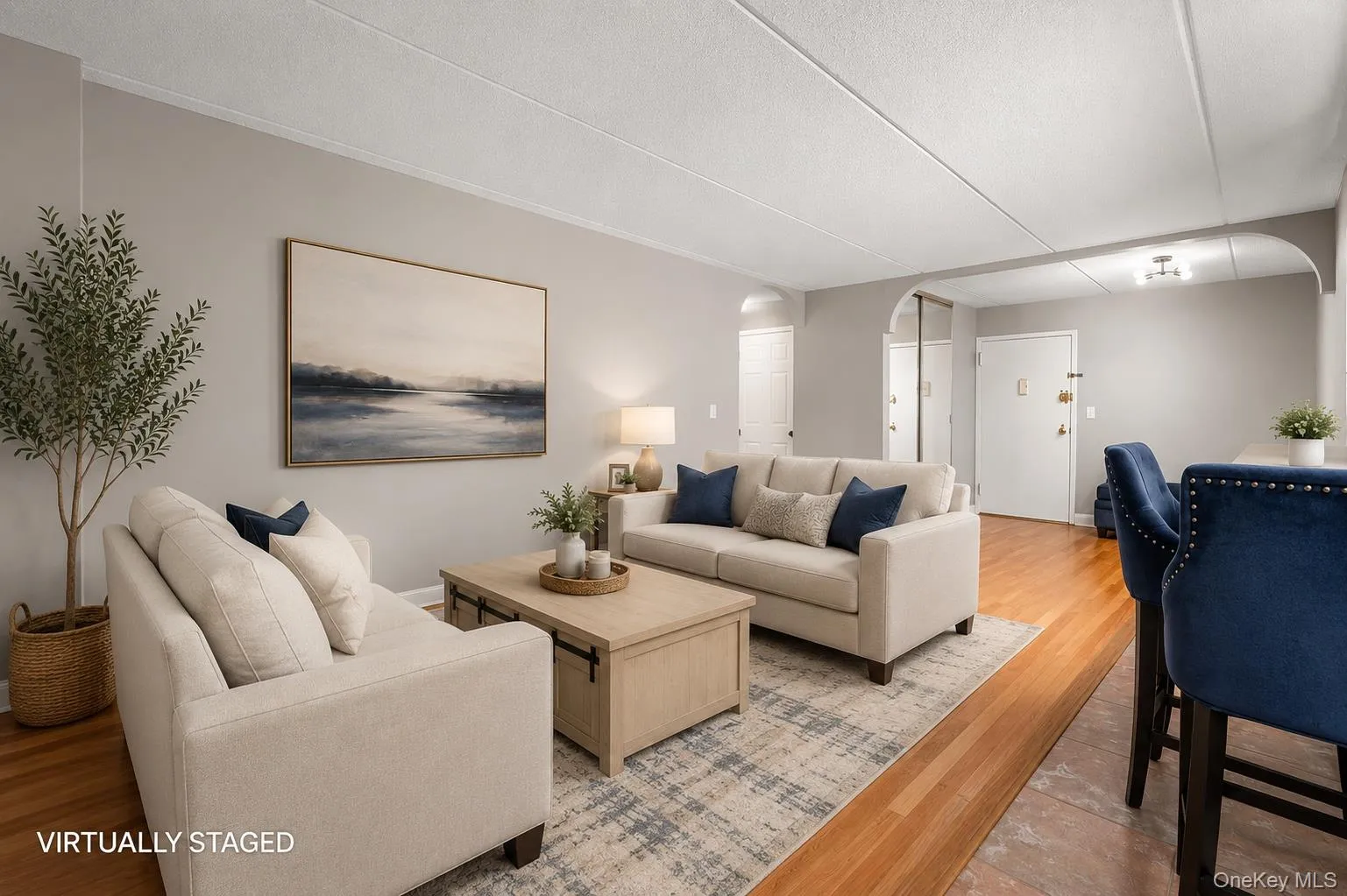 Virtually stage. Open concept. Warm and contemporary living room. Virtually stage. Open concept. Warm and contemporary living room.