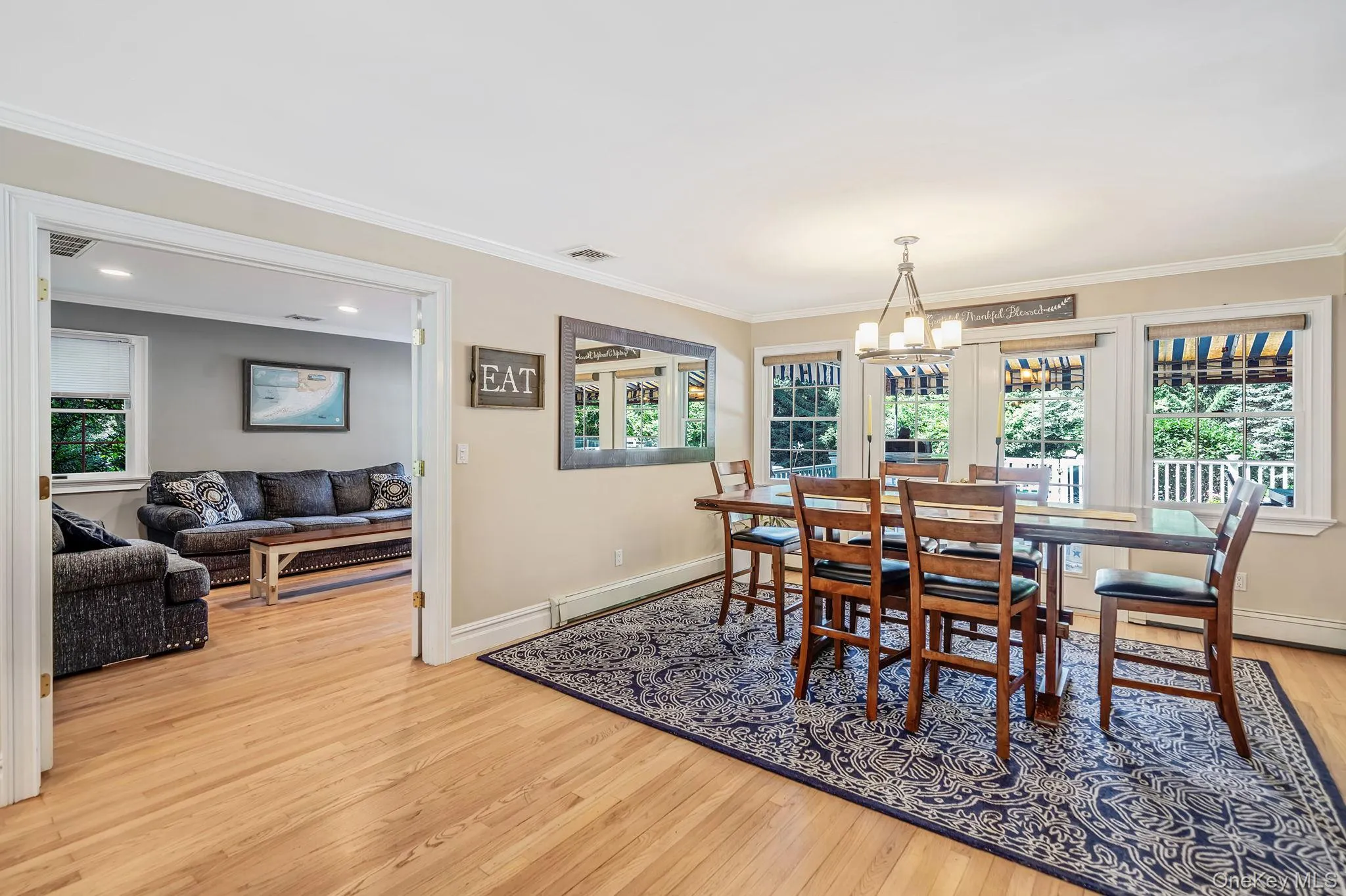 Formal DR with HW Floors, Open Flow to EIK and LR, French Doors to Den Formal DR with HW Floors, Open Flow to EIK and LR, French Doors to Den