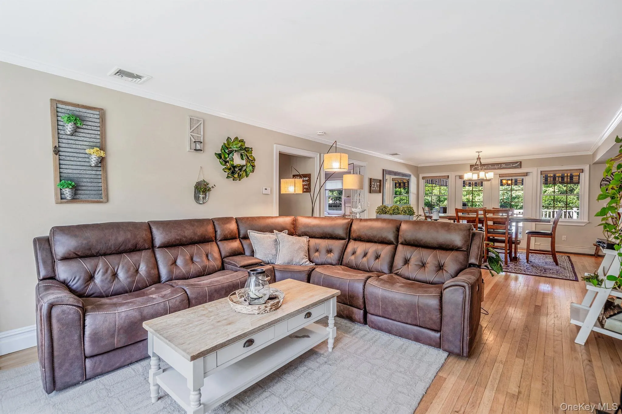 Sunny Formal LR with HW Floors, Woodburning Fireplace, Open Flow to FDR and EIK Sunny Formal LR with HW Floors, Woodburning Fireplace, Open Flow to FDR and EIK