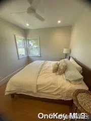 Bedroom featuring recessed lighting and ceiling fan Bedroom featuring recessed lighting and ceiling fan
