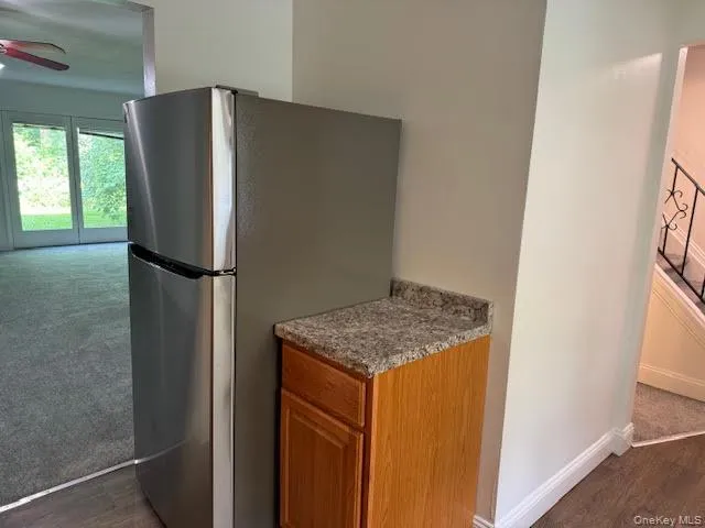 Kitchen with entry to the dining area. Kitchen with entry to the dining area.