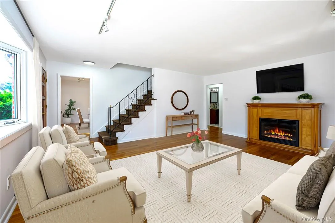 Virtually staged living room. Virtually staged living room.