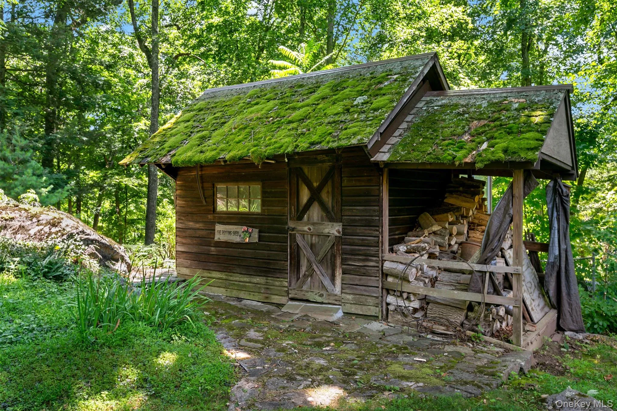 Whimsical potting shed. Whimsical potting shed.