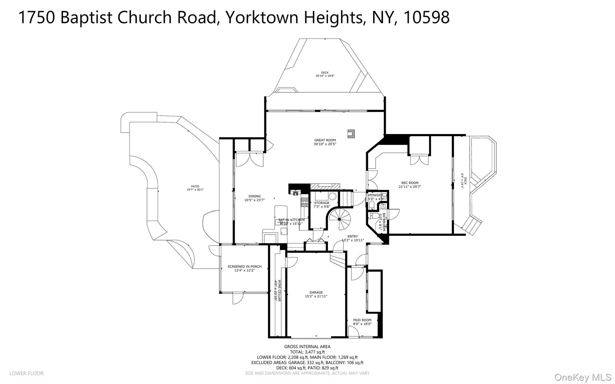 Main level floor plan. Main level floor plan.