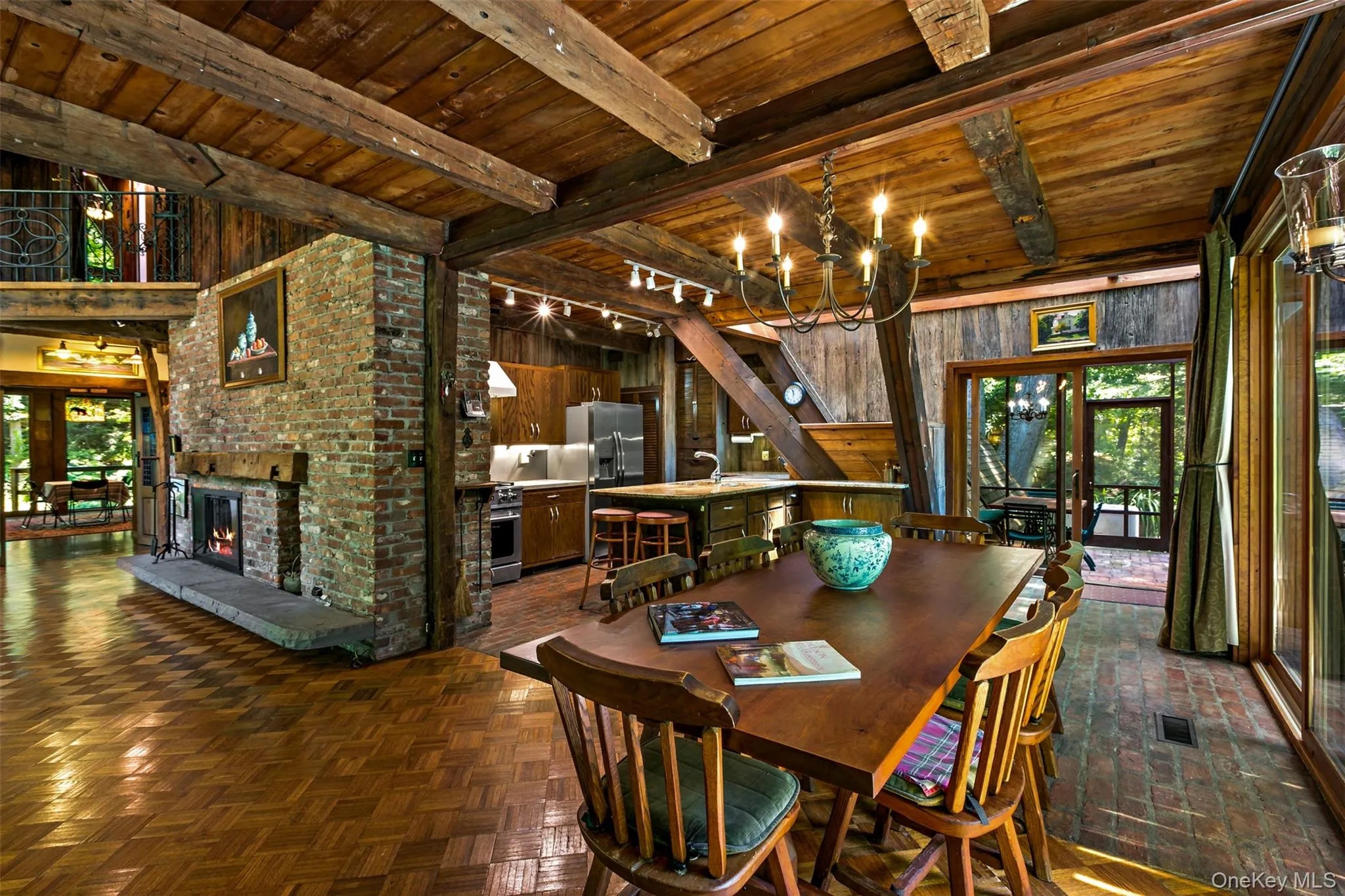 Another angle of dining room showing an open air floor plan. Another angle of dining room showing an open air floor plan.