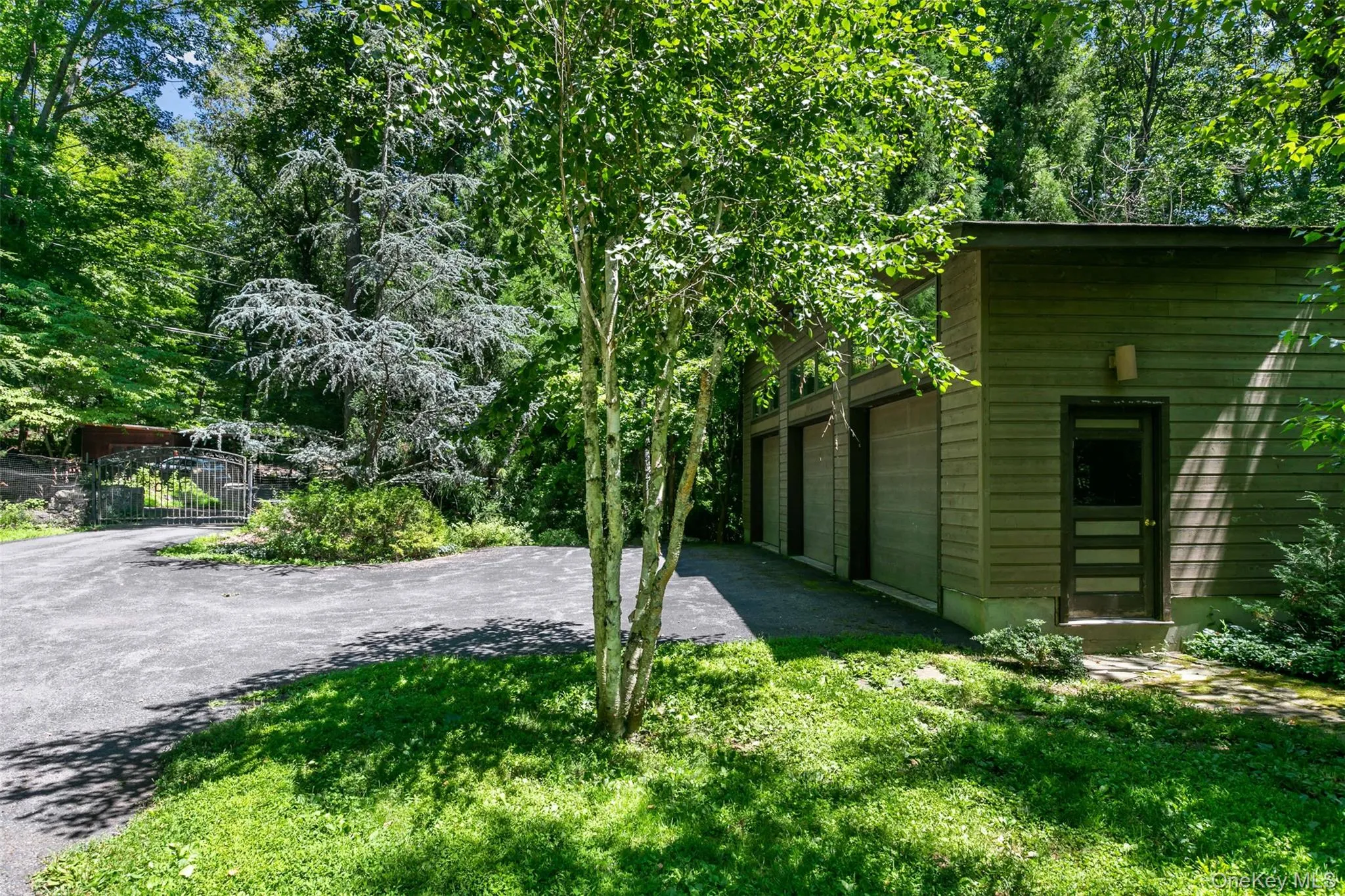 Detached three car garage with high ceilings. Detached three car garage with high ceilings.