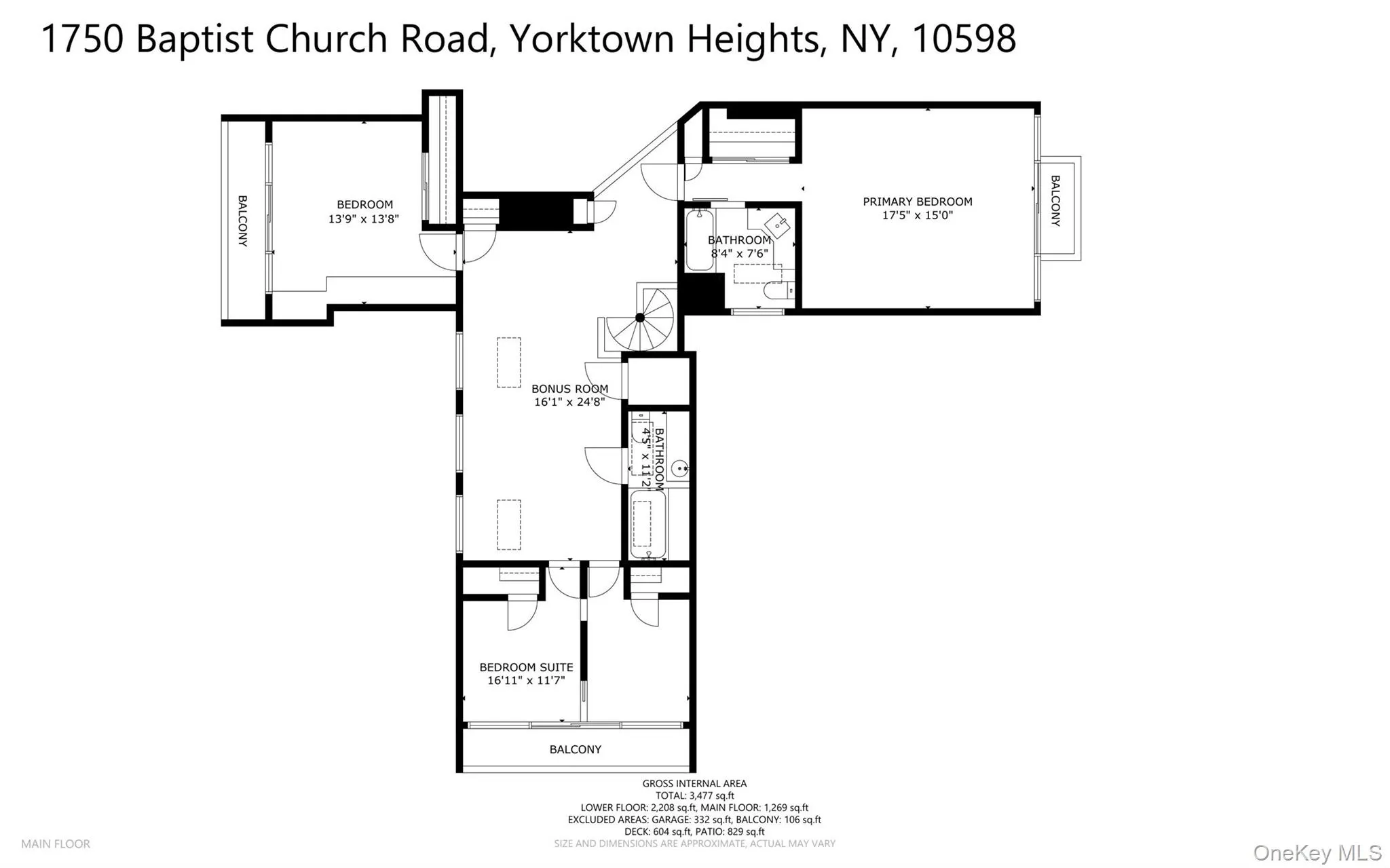 Second level floor plan. Second level floor plan.