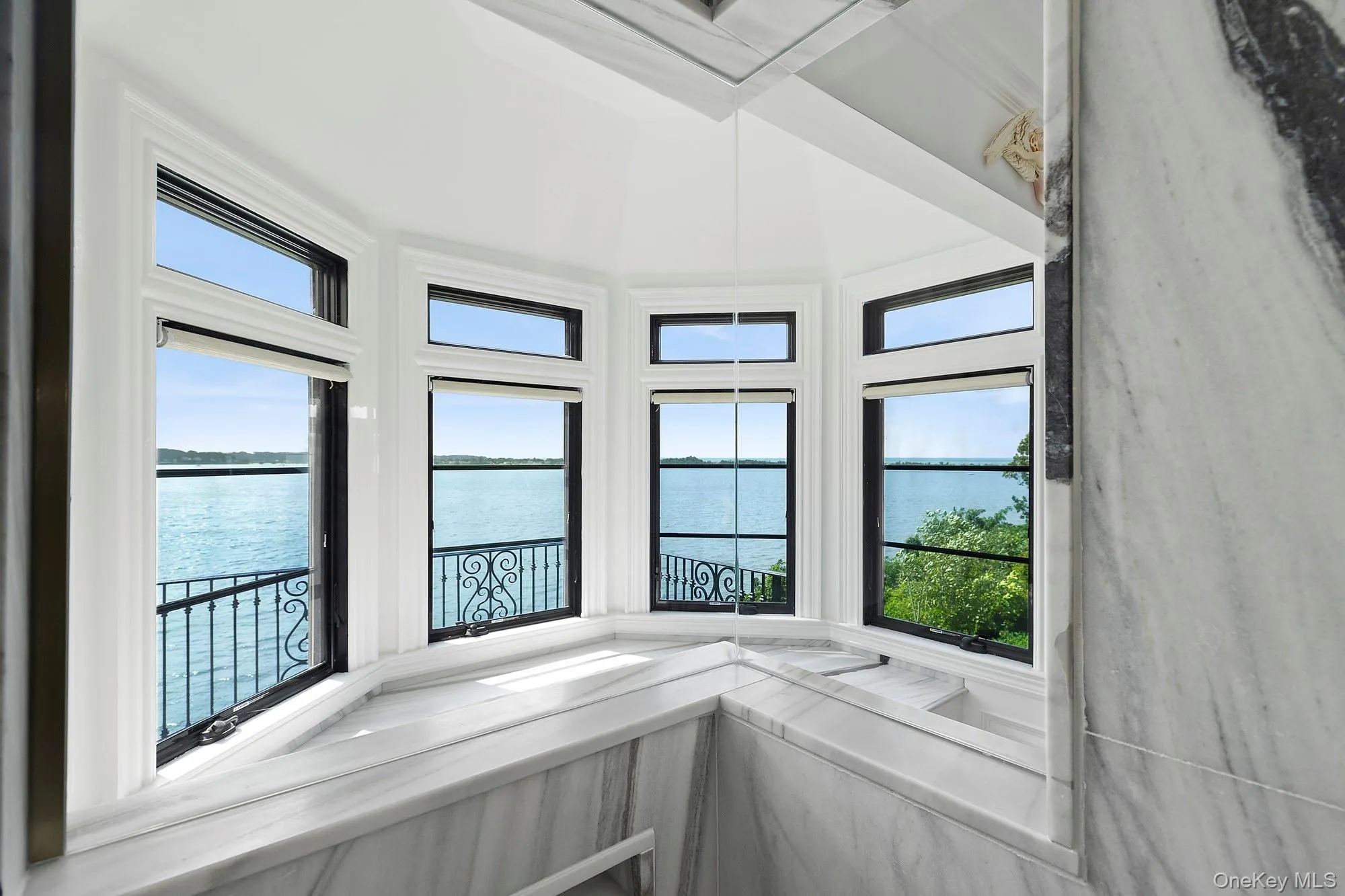 Water view from shower Water view from shower