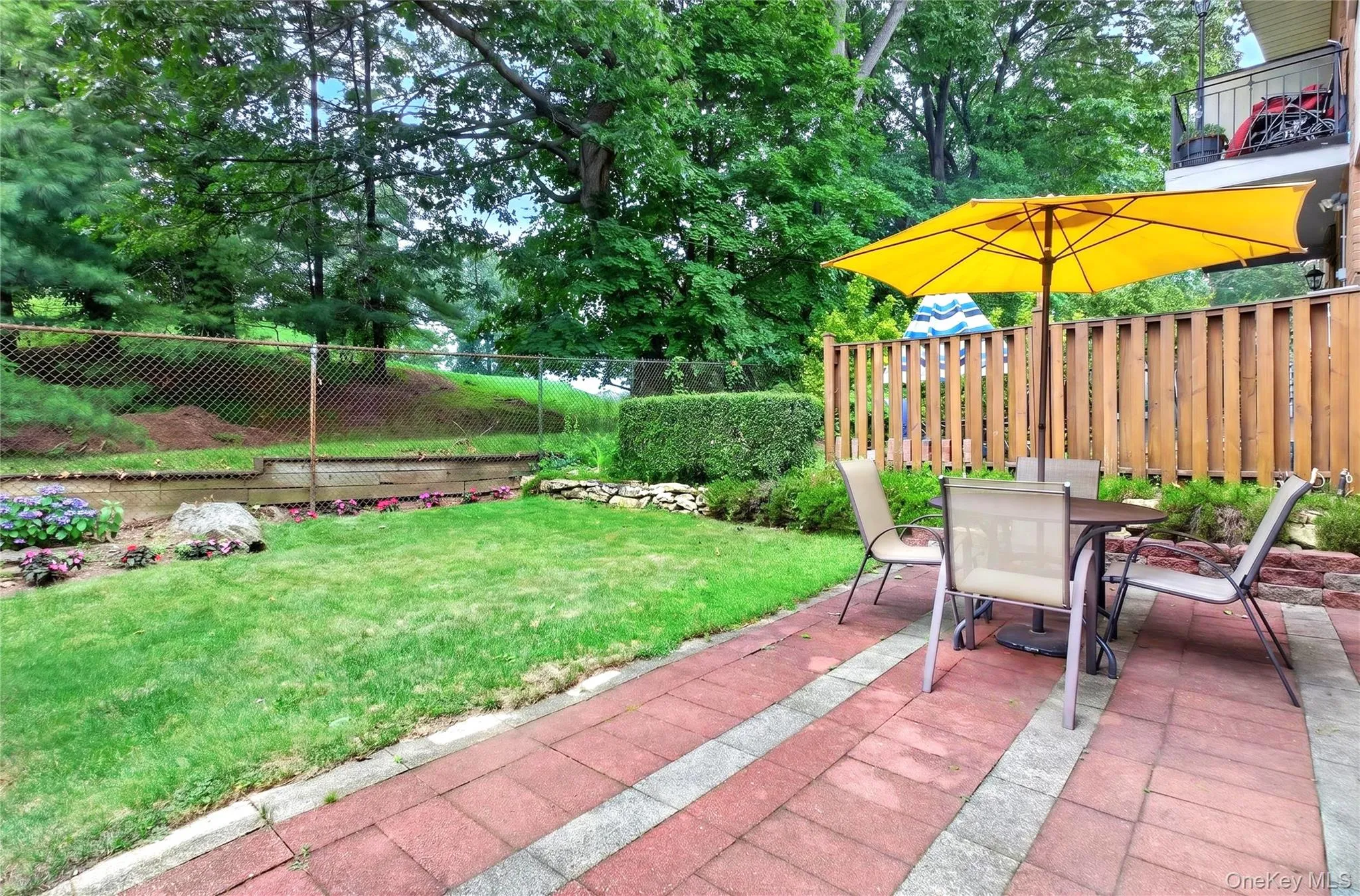 Back yard buts up to a private golf course. Back yard buts up to a private golf course.