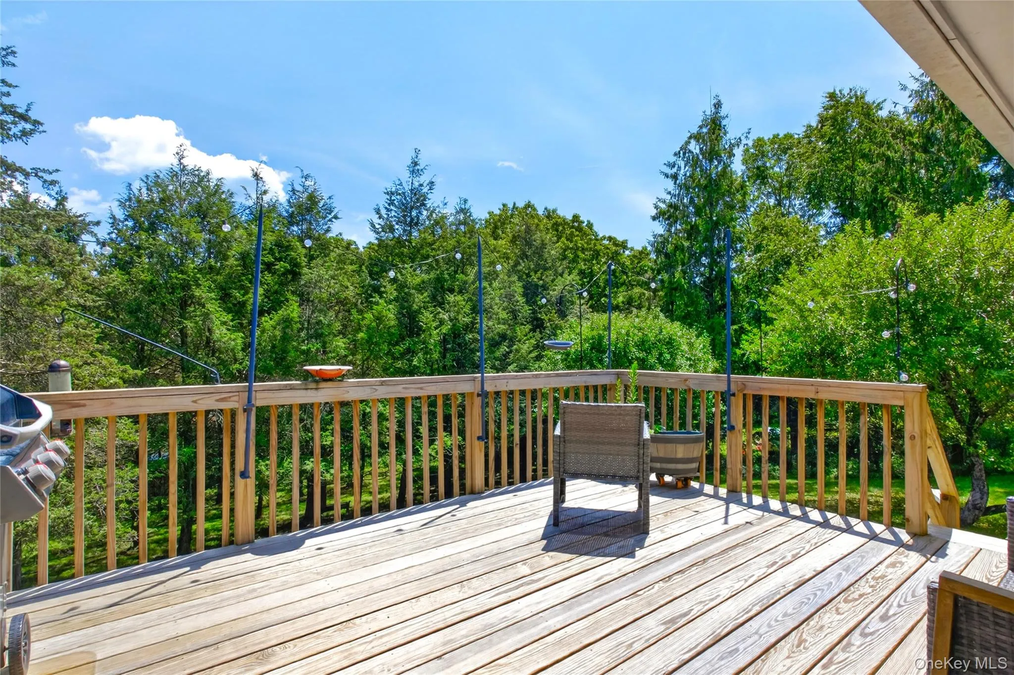Newer deck off kitchen. Newer deck off kitchen.