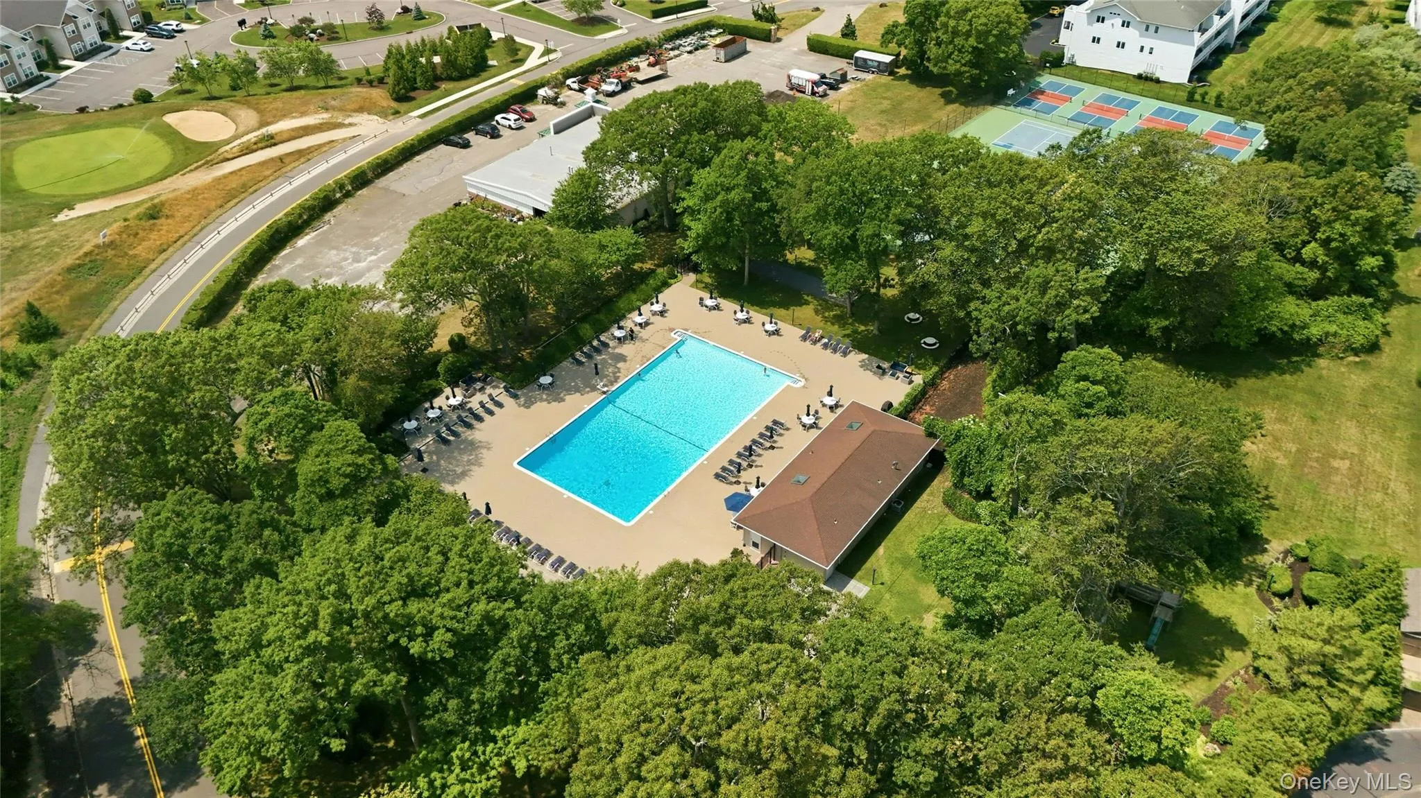 Aerial view of pool Aerial view of pool
