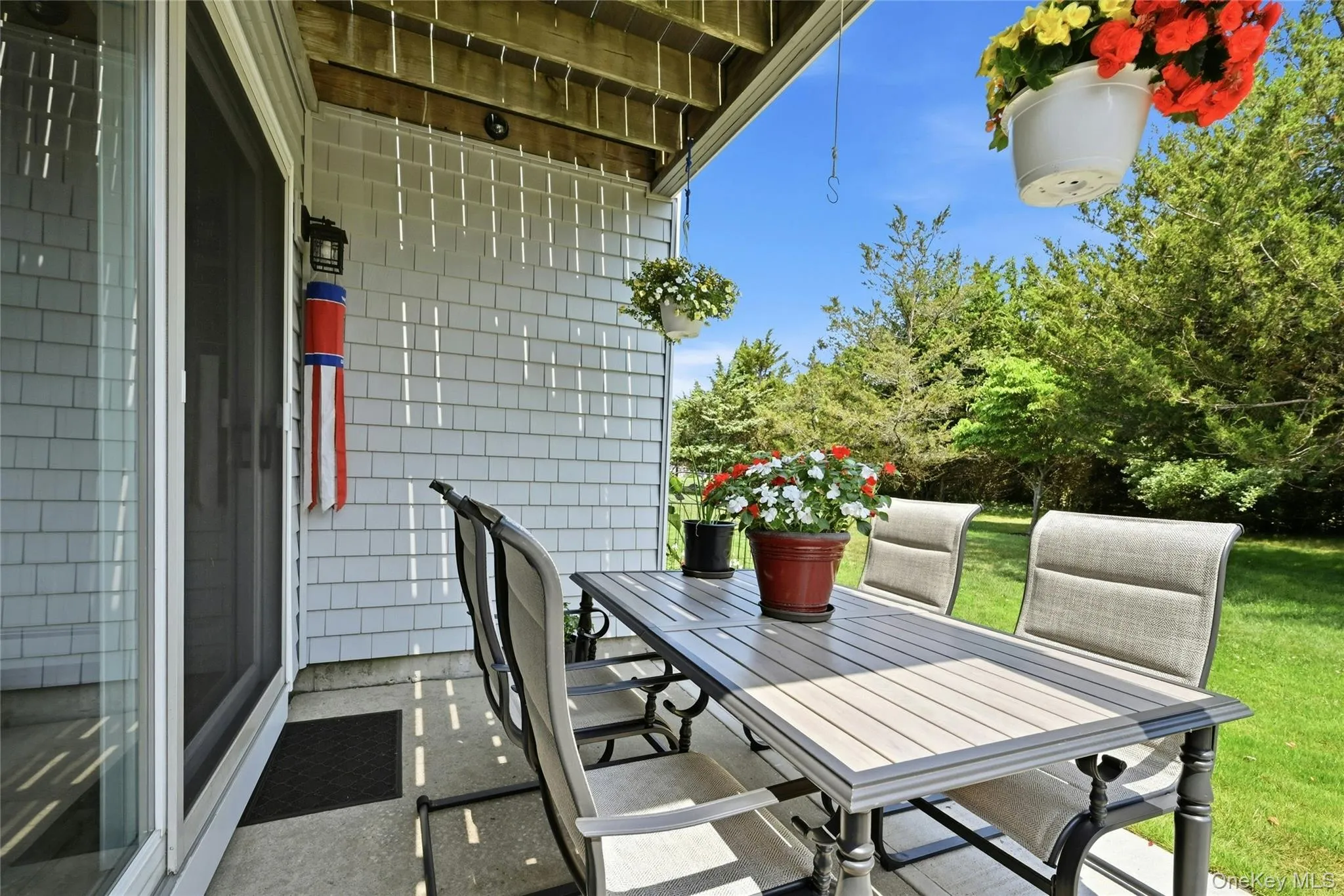 Patio for dining Patio for dining
