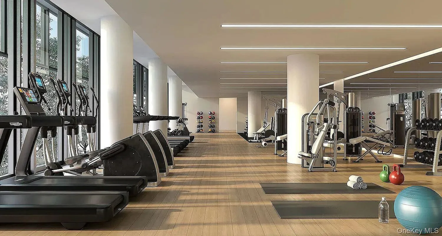 Fitness facility featurin a variety of cardio equipment, strength training machines, and free weights located in Common Area on 2nd Floor Fitness facility featurin a variety of cardio equipment, strength training machines, and free weights located in Common Area on 2nd Floor