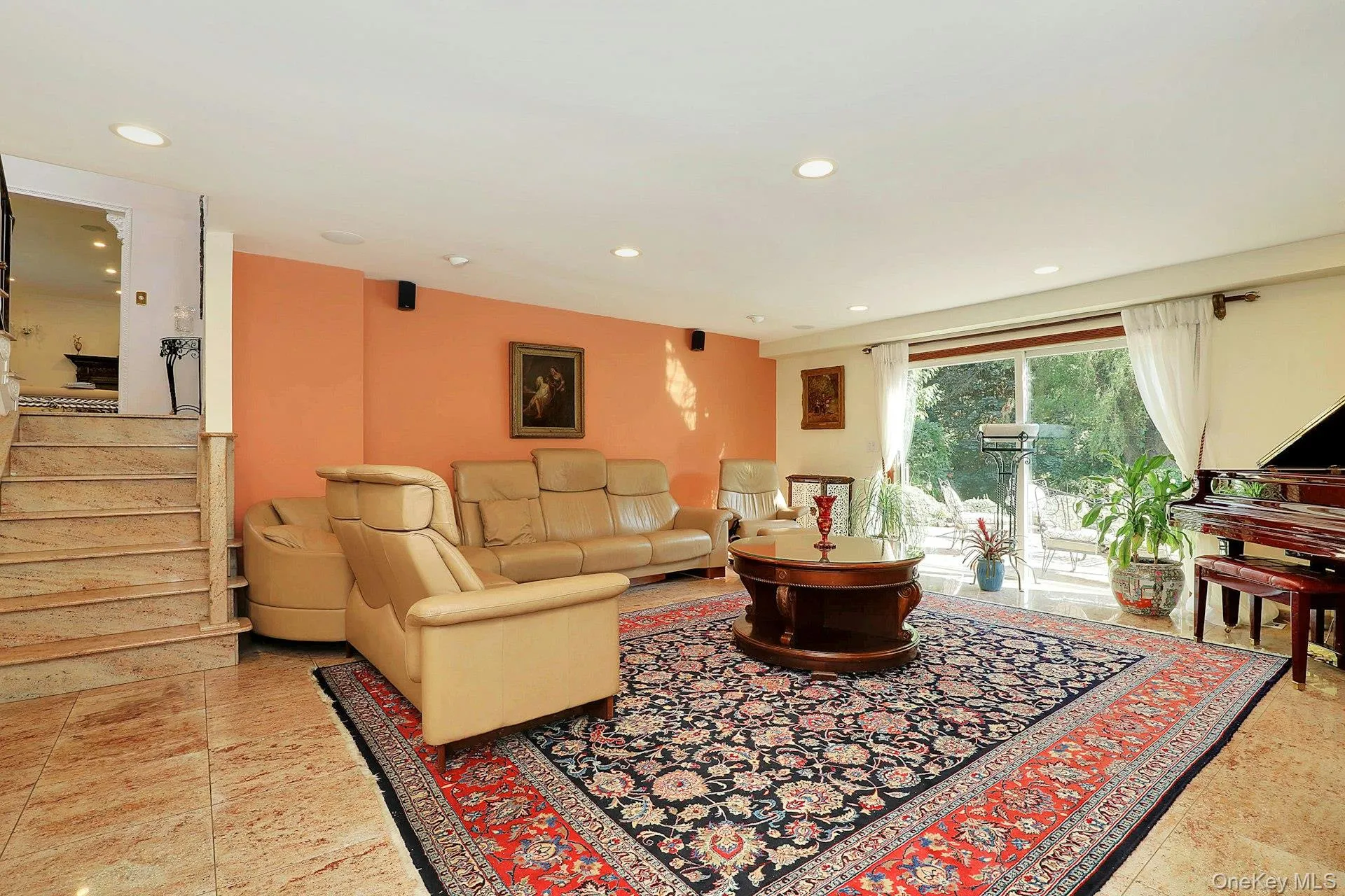 Den with radiant heat and sliding doors leading to the backyard Den with radiant heat and sliding doors leading to the backyard