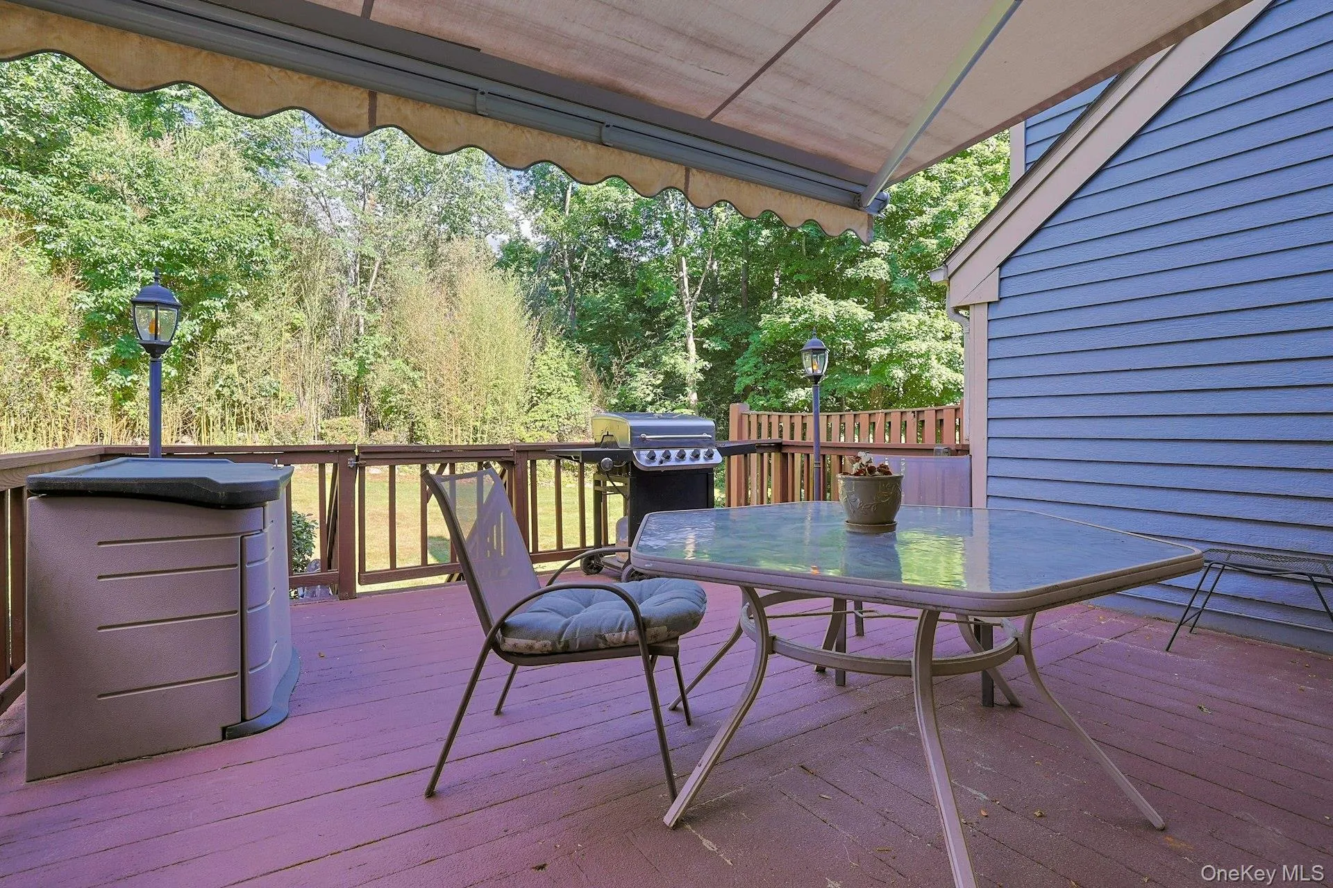 plenty of room for a barbeque and entertaining guests while shielded from the afternoon sun plenty of room for a barbeque and entertaining guests while shielded from the afternoon sun