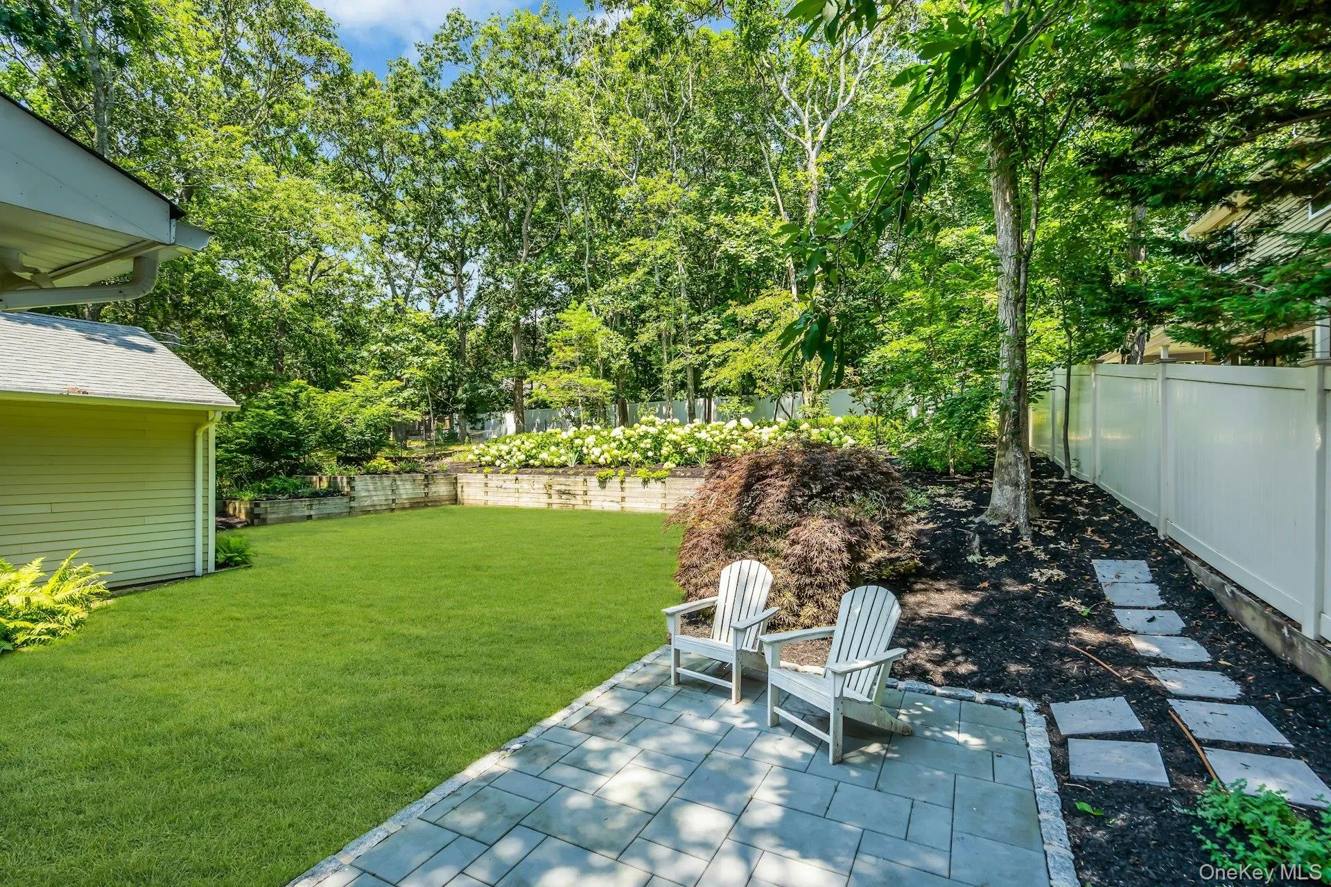 Backyard Blue Stone Patio Backyard Blue Stone Patio
