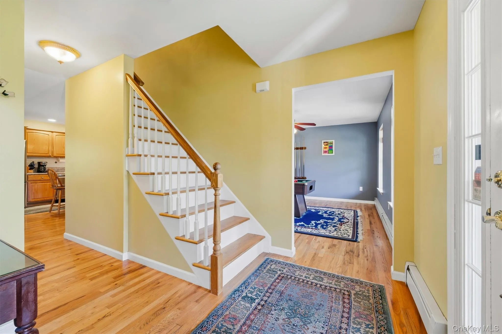 Entry showing the formal dining room. Entry showing the formal dining room.