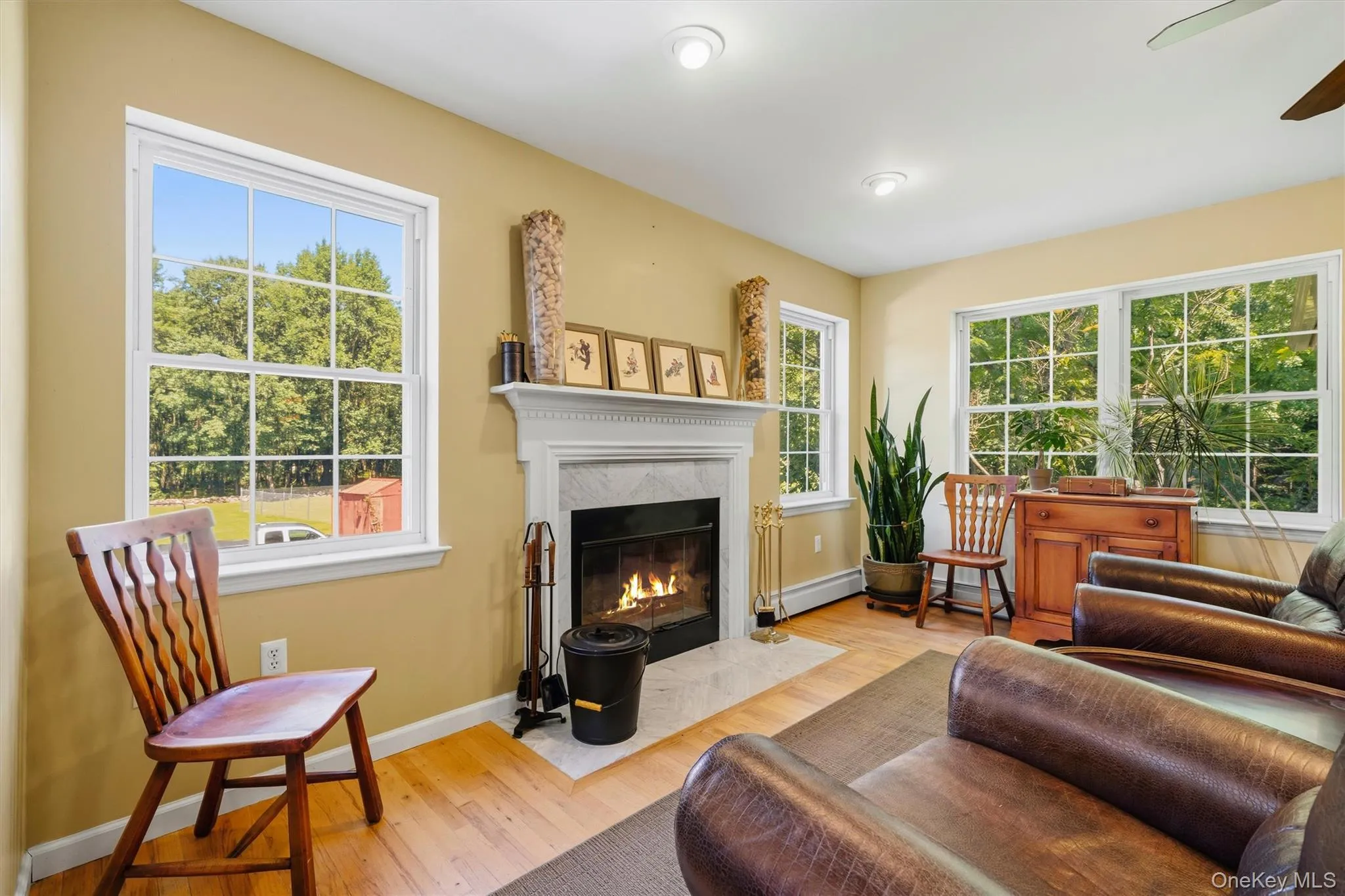 Portion of family room. Portion of family room.