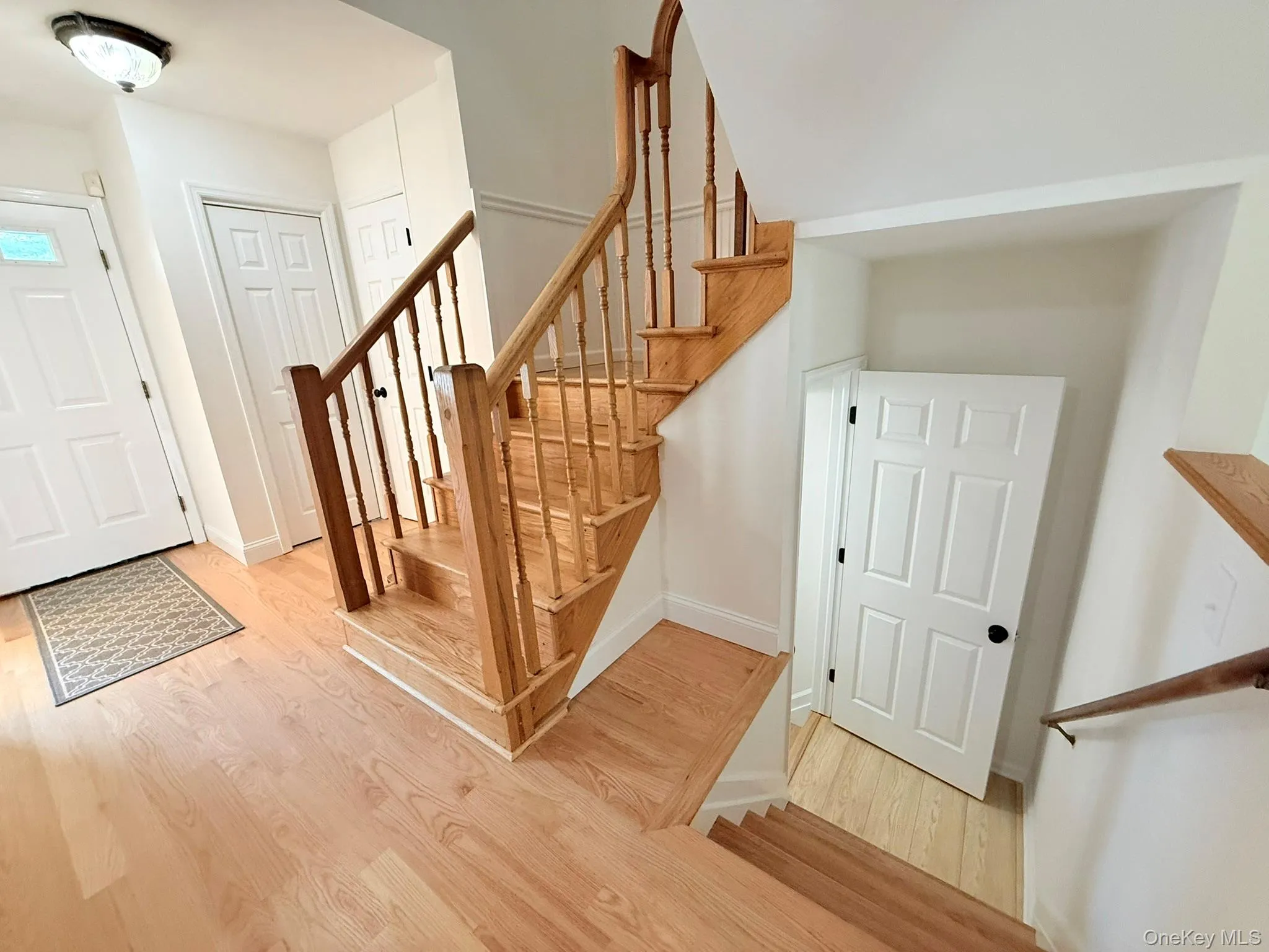 Steps leading to the spacious lower level Steps leading to the spacious lower level
