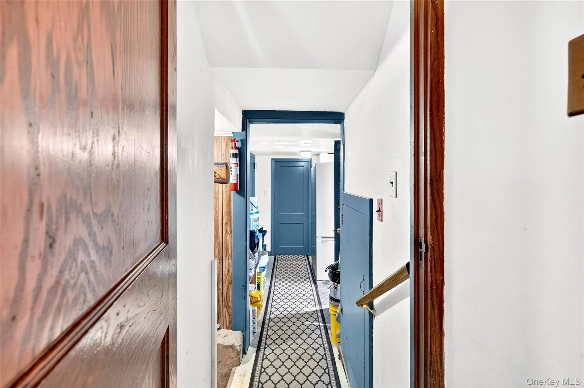 First floor walkway to bathroom and storage First floor walkway to bathroom and storage