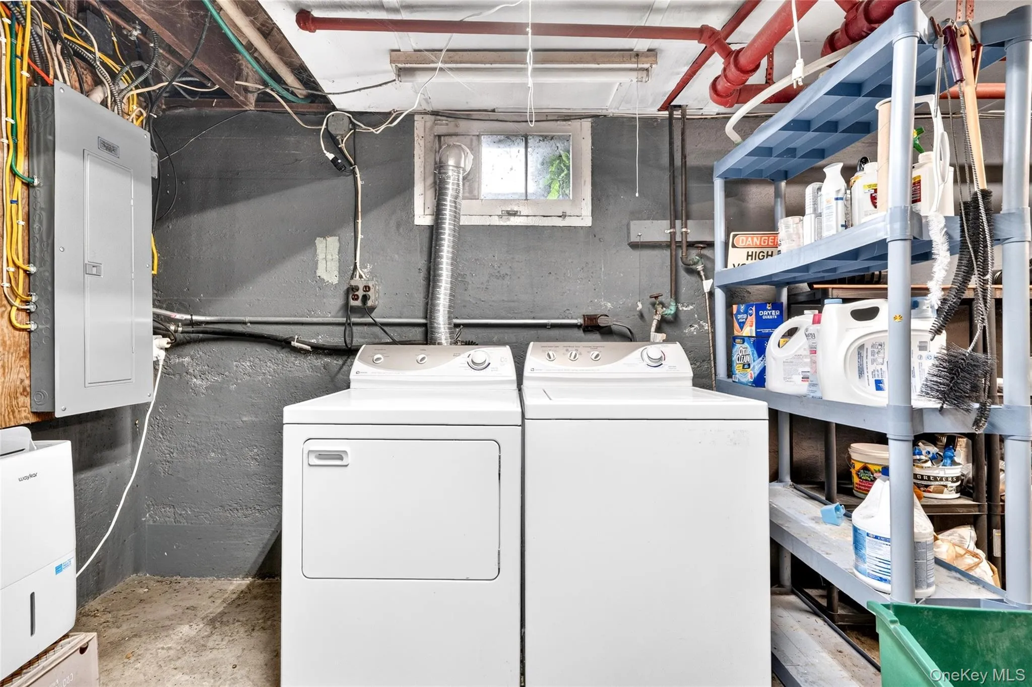 Laundry in basement Laundry in basement