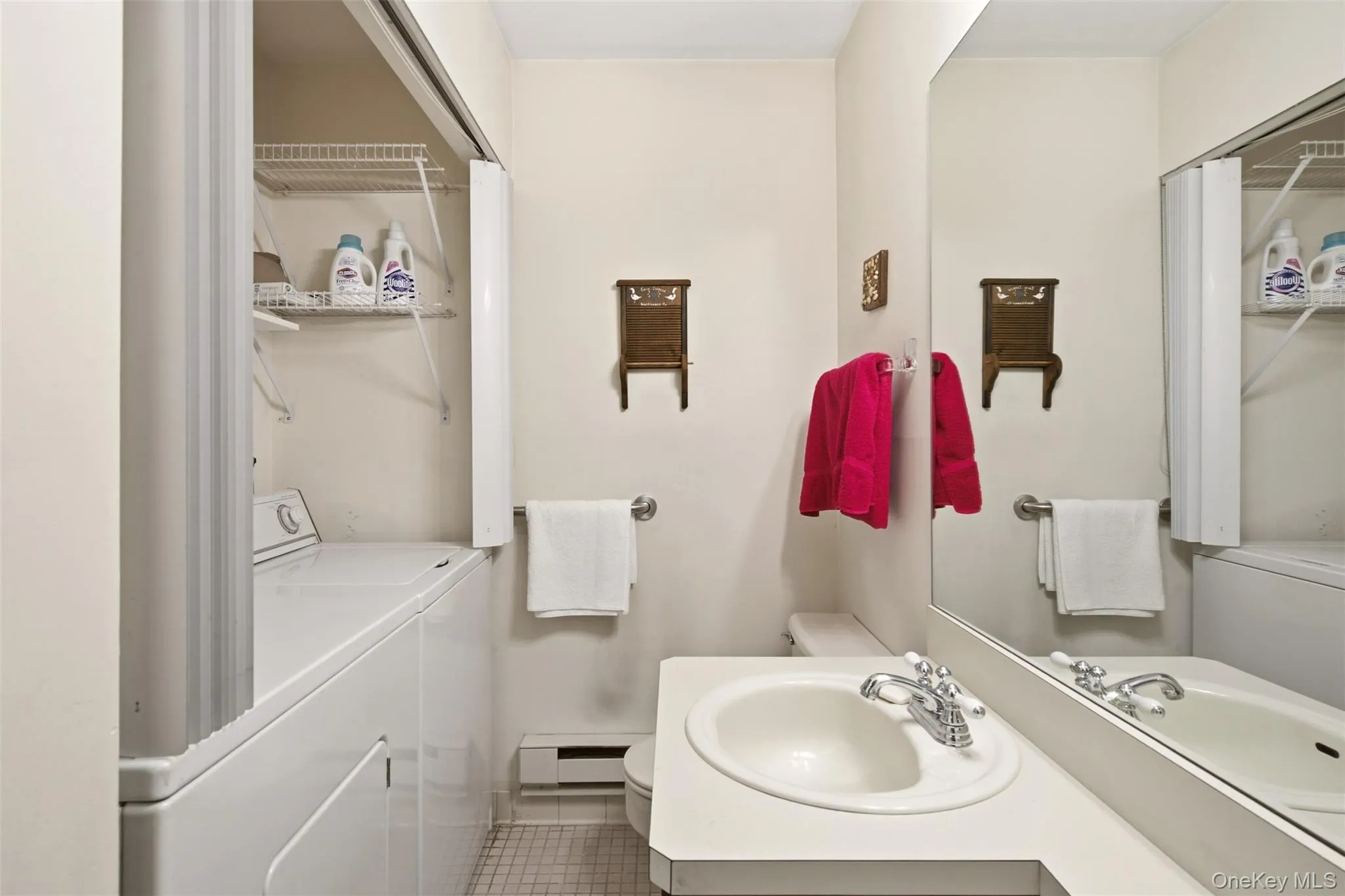 Half bath with laundry Half bath with laundry